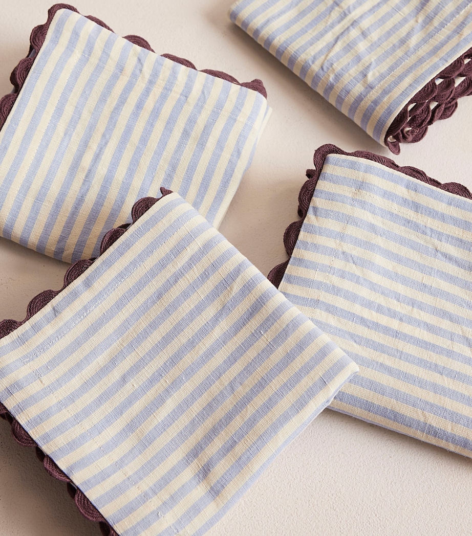 Set of 4 Linen-Cotton Blythe Napkins (50cm x 50cm) NO COLOUR Image 2