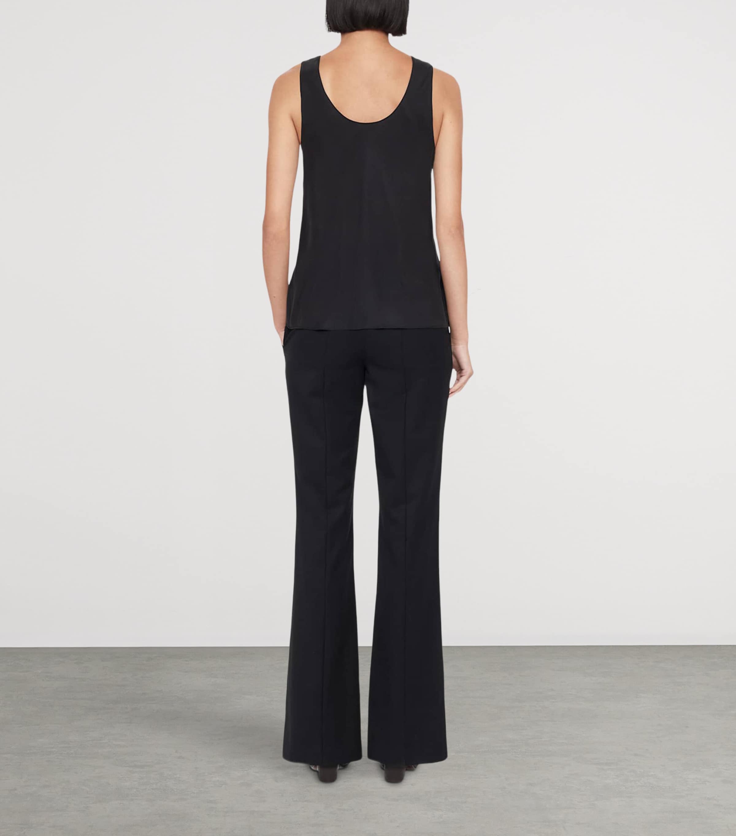 AllSaints Womens Solace Bootcut Trousers Black Image 7
