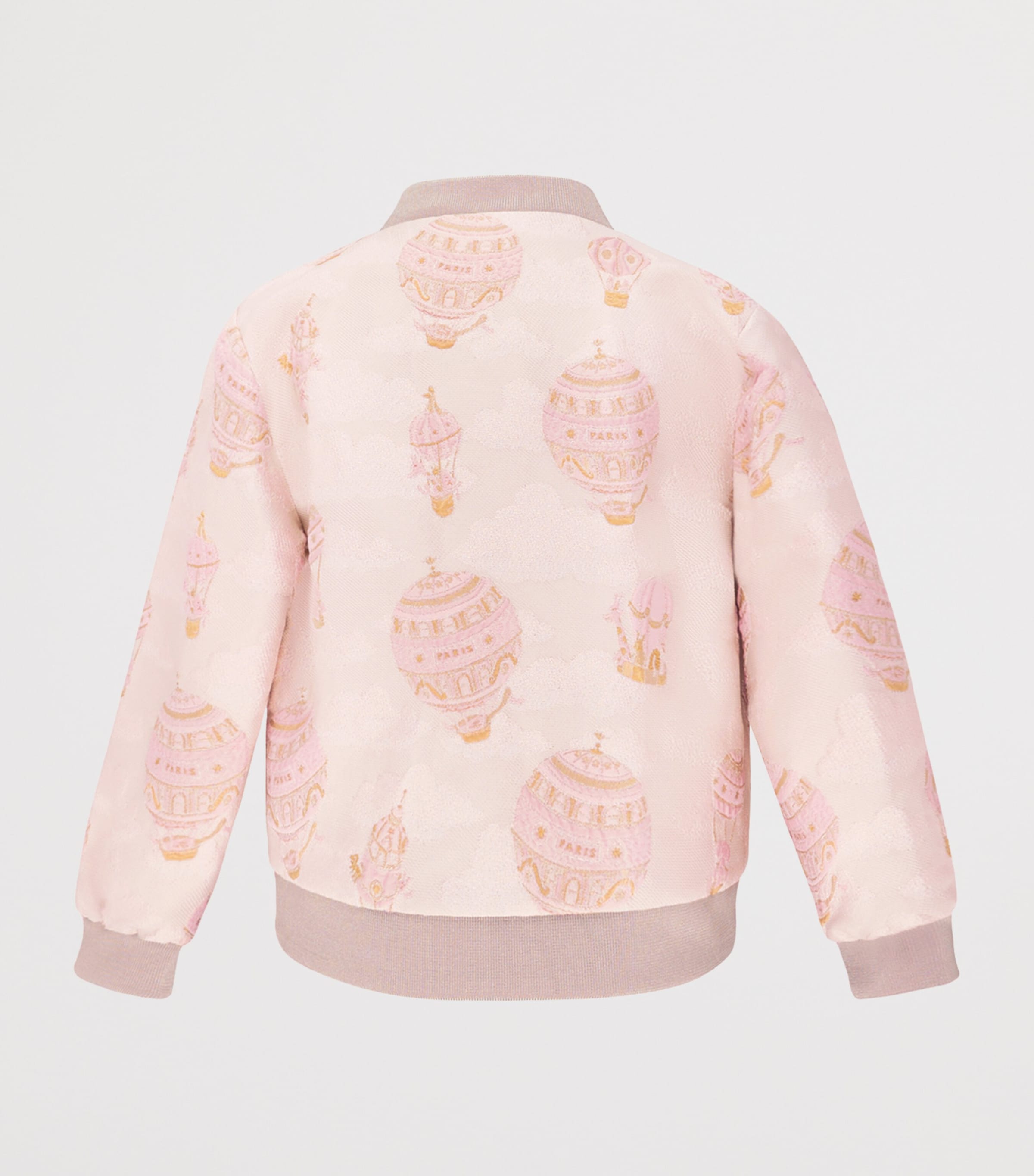 Hot Air Balloon Bomber Jacket (2-10 Years) HAB JACQUARD PINK Image 2