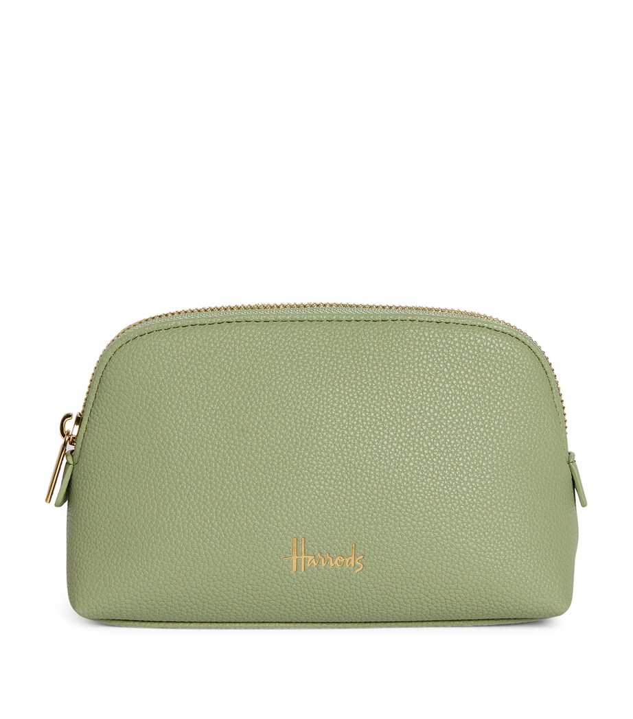 Harrods Oxford Cosmetic Bag Light Green Image 1