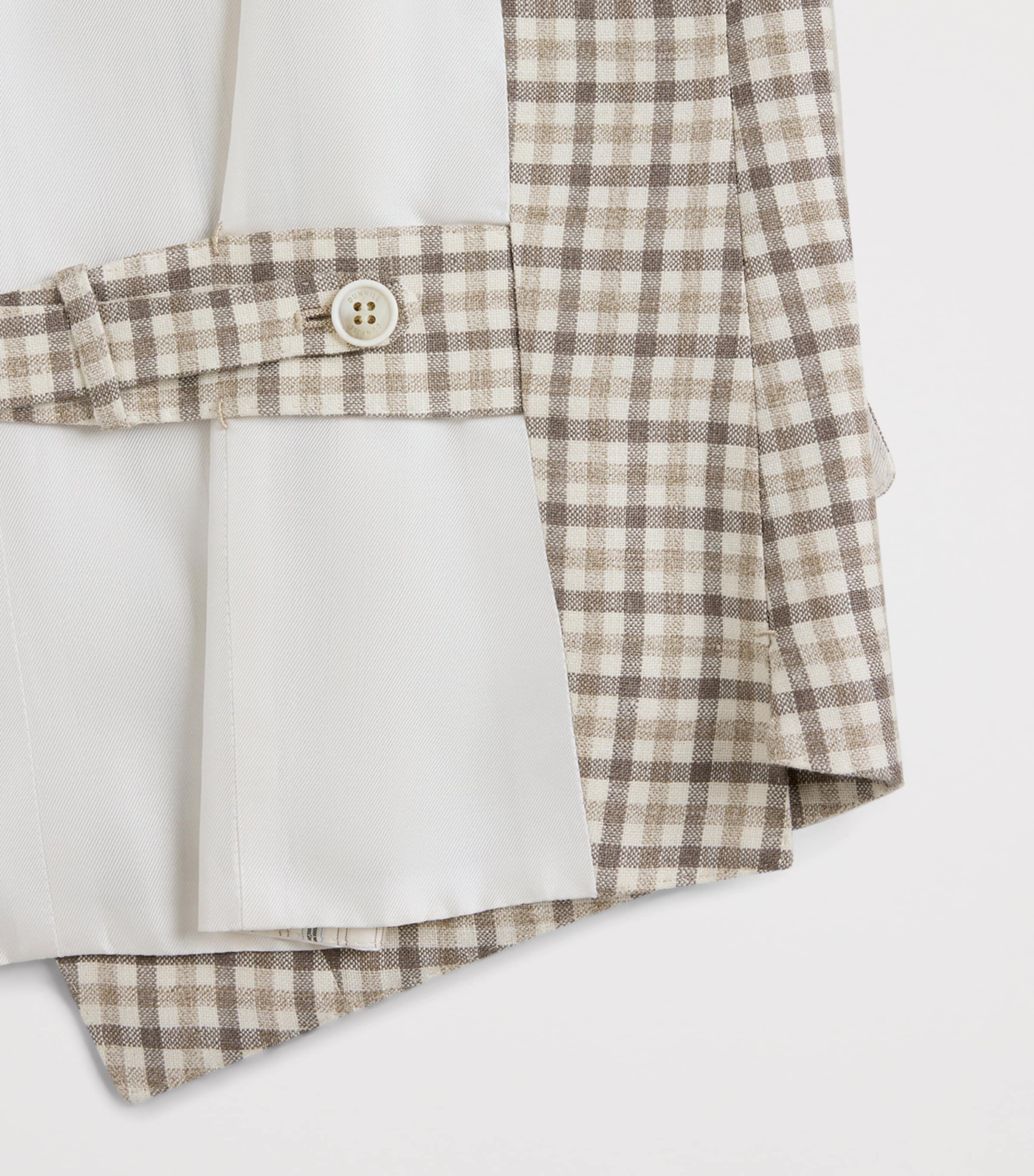 Dunhill Mens Check Single-Breasted Waistcoat Image 5