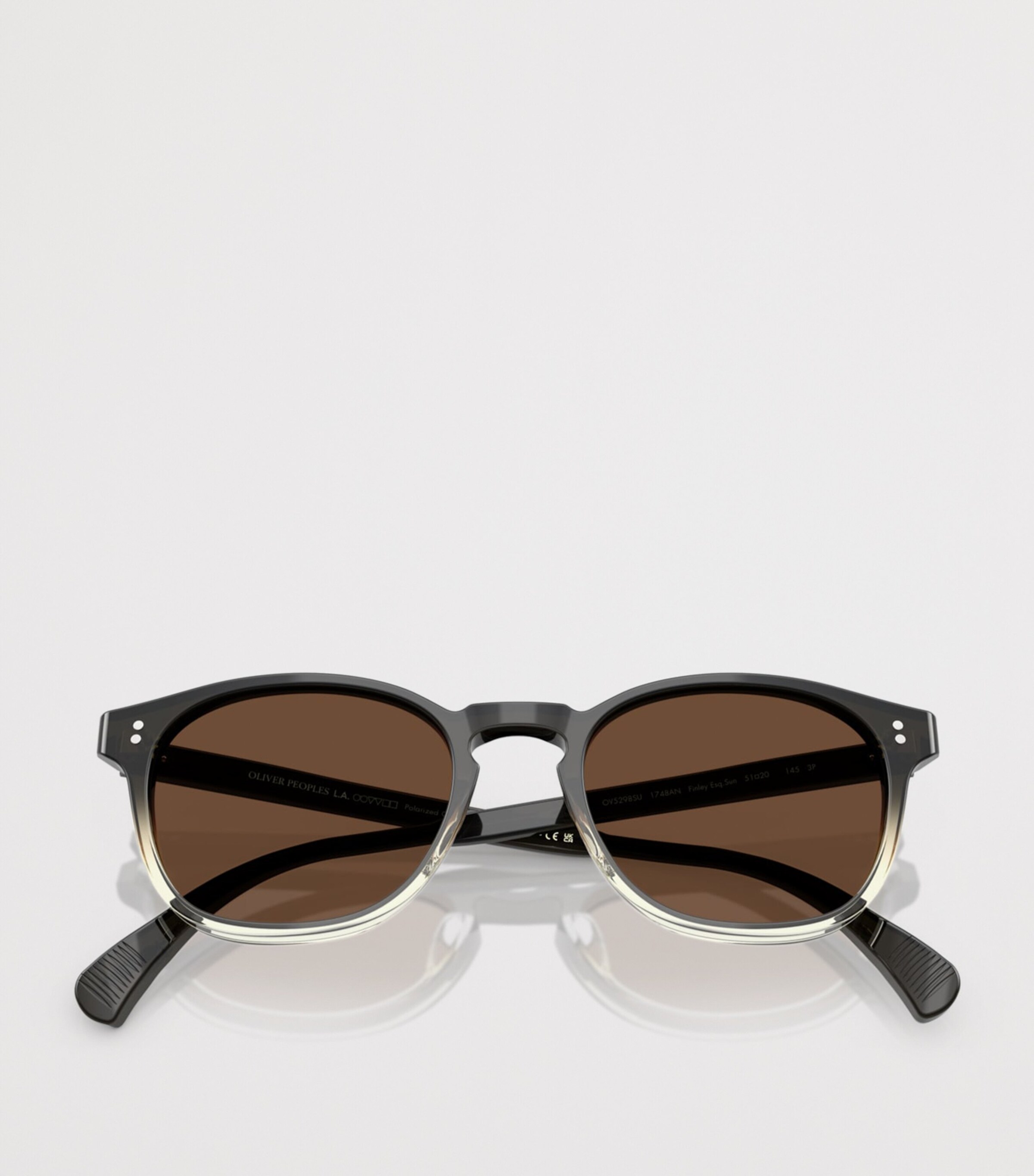 Oliver Peoples Finley Esq. Round Sunglasses Black Image 5