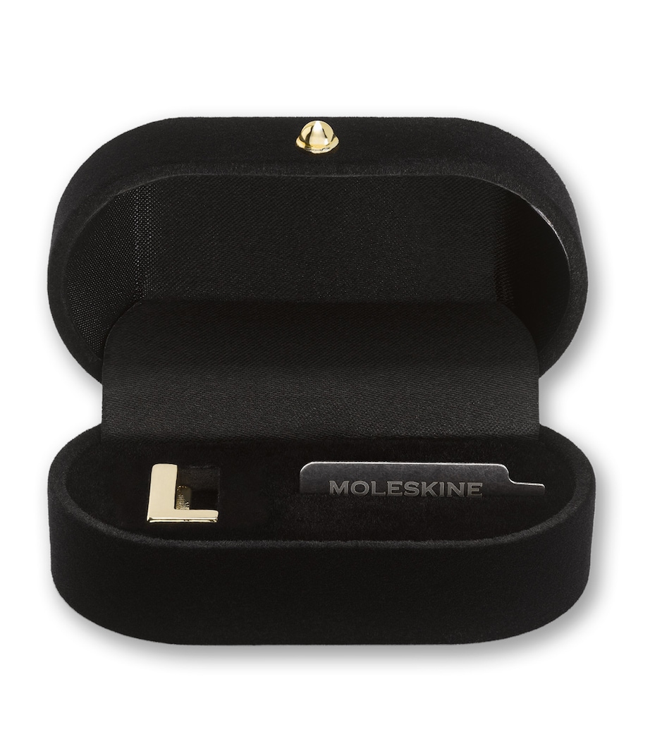 Gold-Plated L Notebook Charm GOLD Image 1