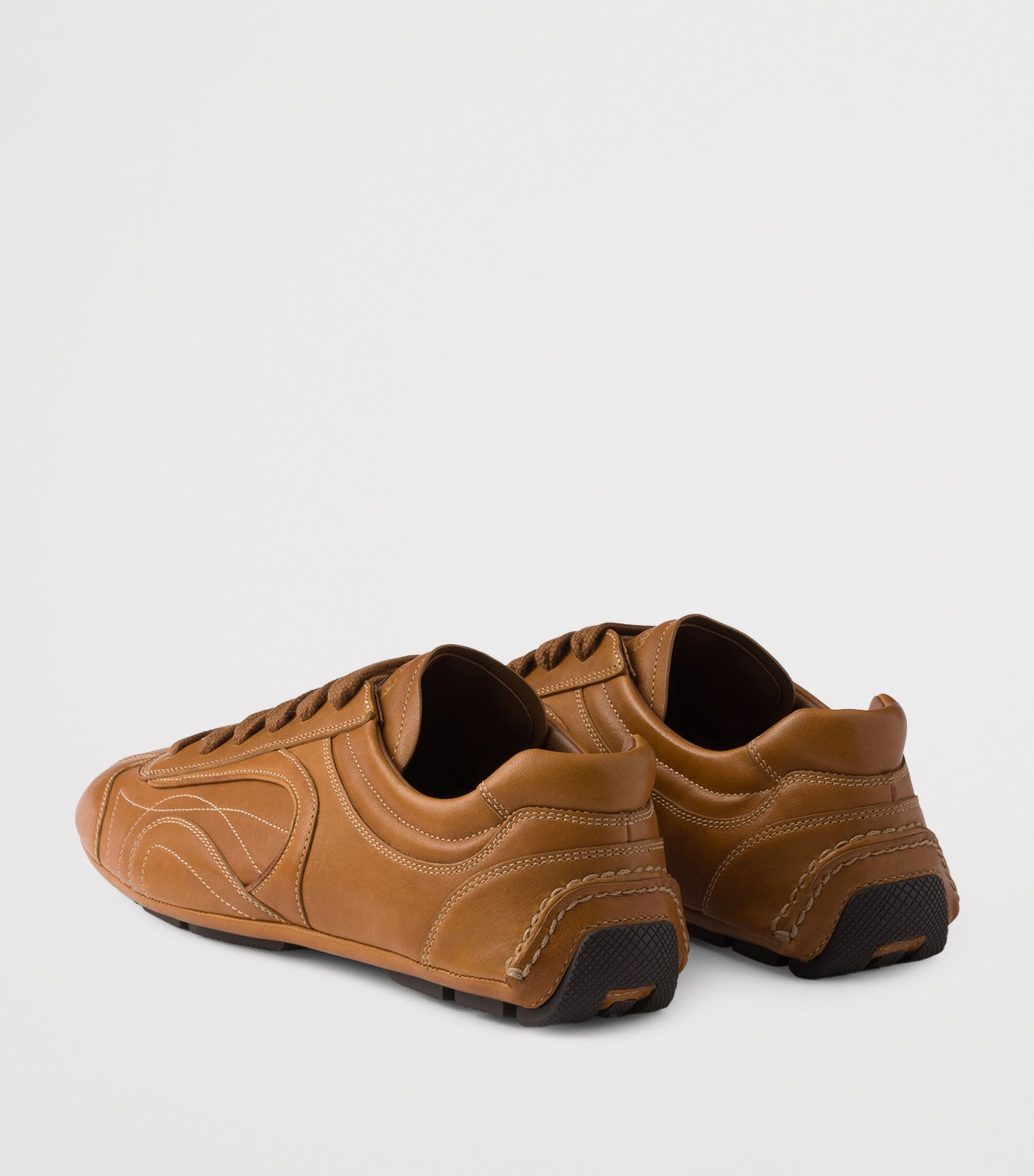 Nappa Leather Antiqued Sneakers F098L Image 4