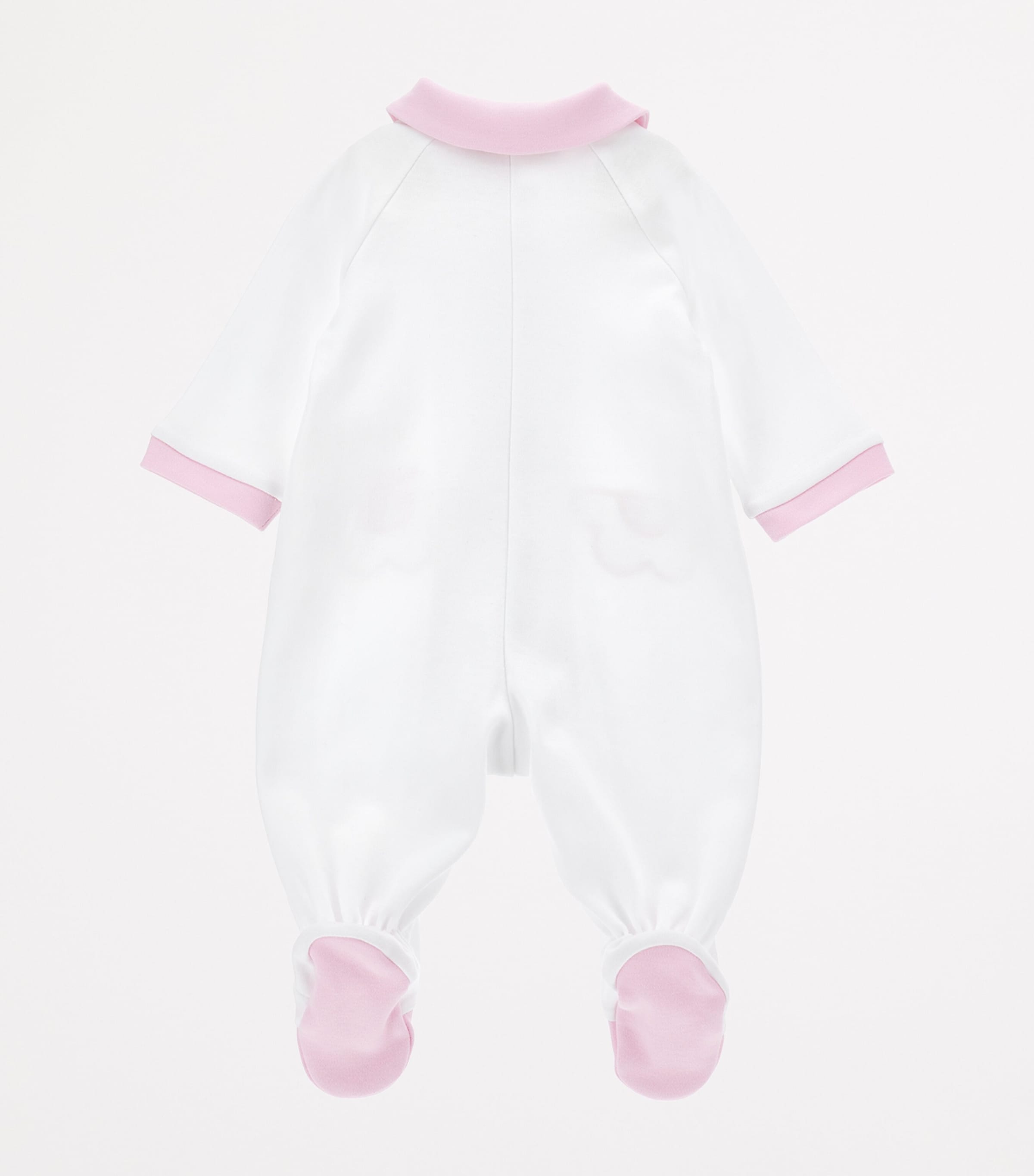 Cotton Button-Up All-In-One (1-9 Months) BIANCO+ROSAFAIRYTALE Image 2