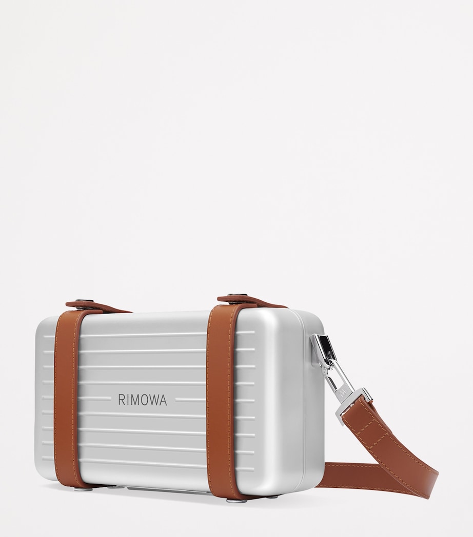 Aluminium Cross-Body Personal Bag SILVER Image 3