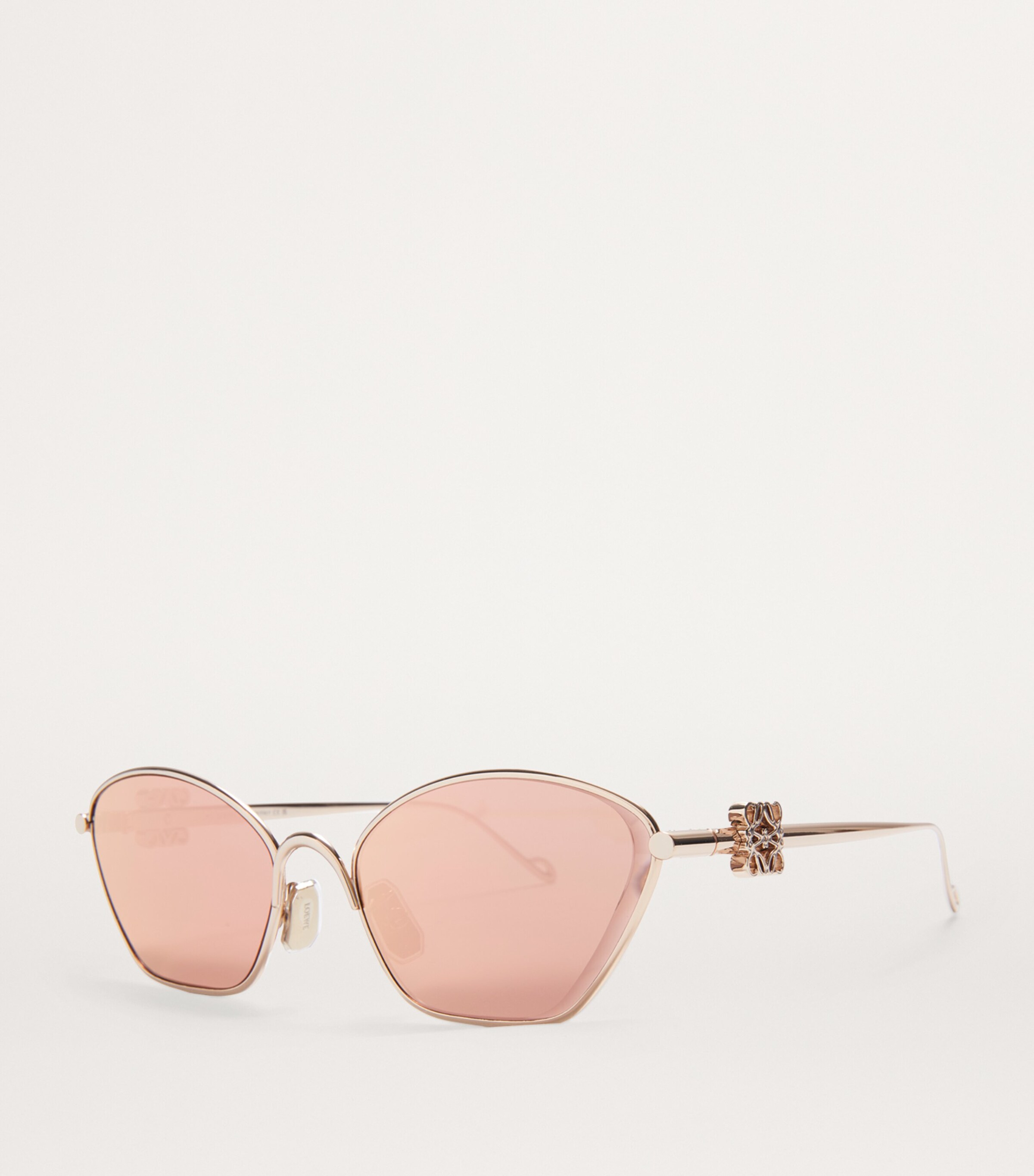 Anagram Hexagonal Sunglasses ROSE GOLD Image 2