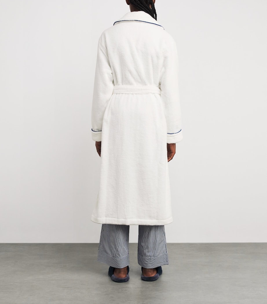 Cotton Terry Robe WHITE CLOUD Image 3