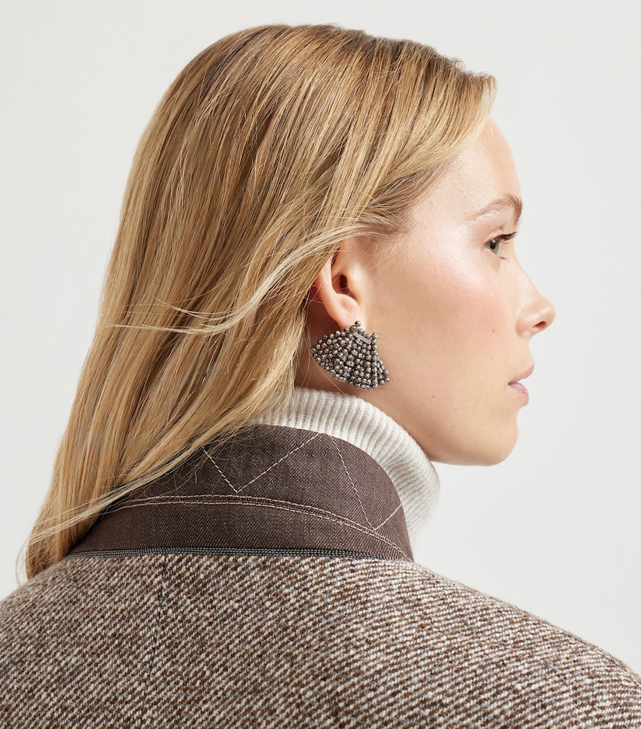 Virgin Wool-Blend Mélange Coat C6321 Image 2