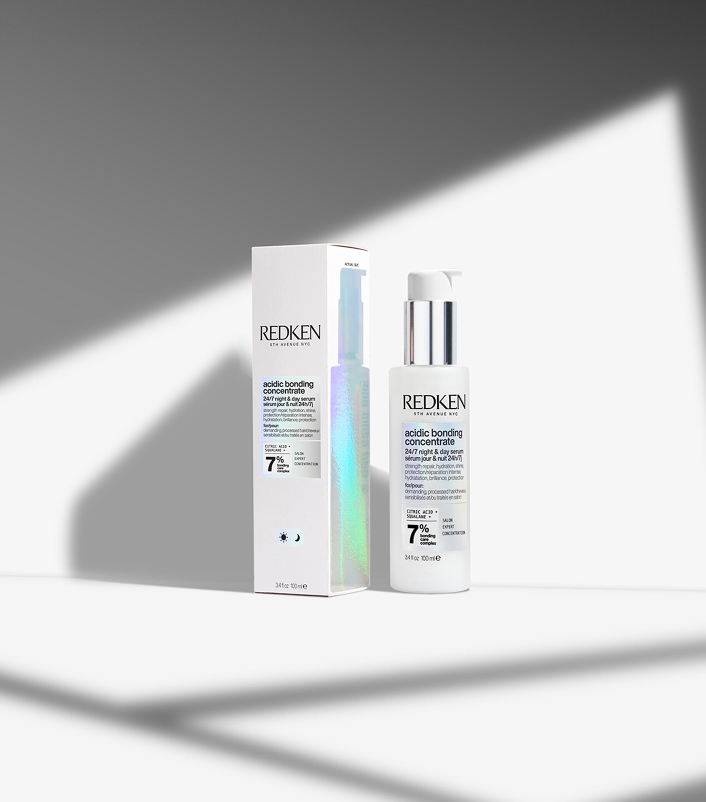 Redken Acidic Bonding Concentrate 24/7 Night & Day Strength Repair Hair Serum (45ml) Image 9