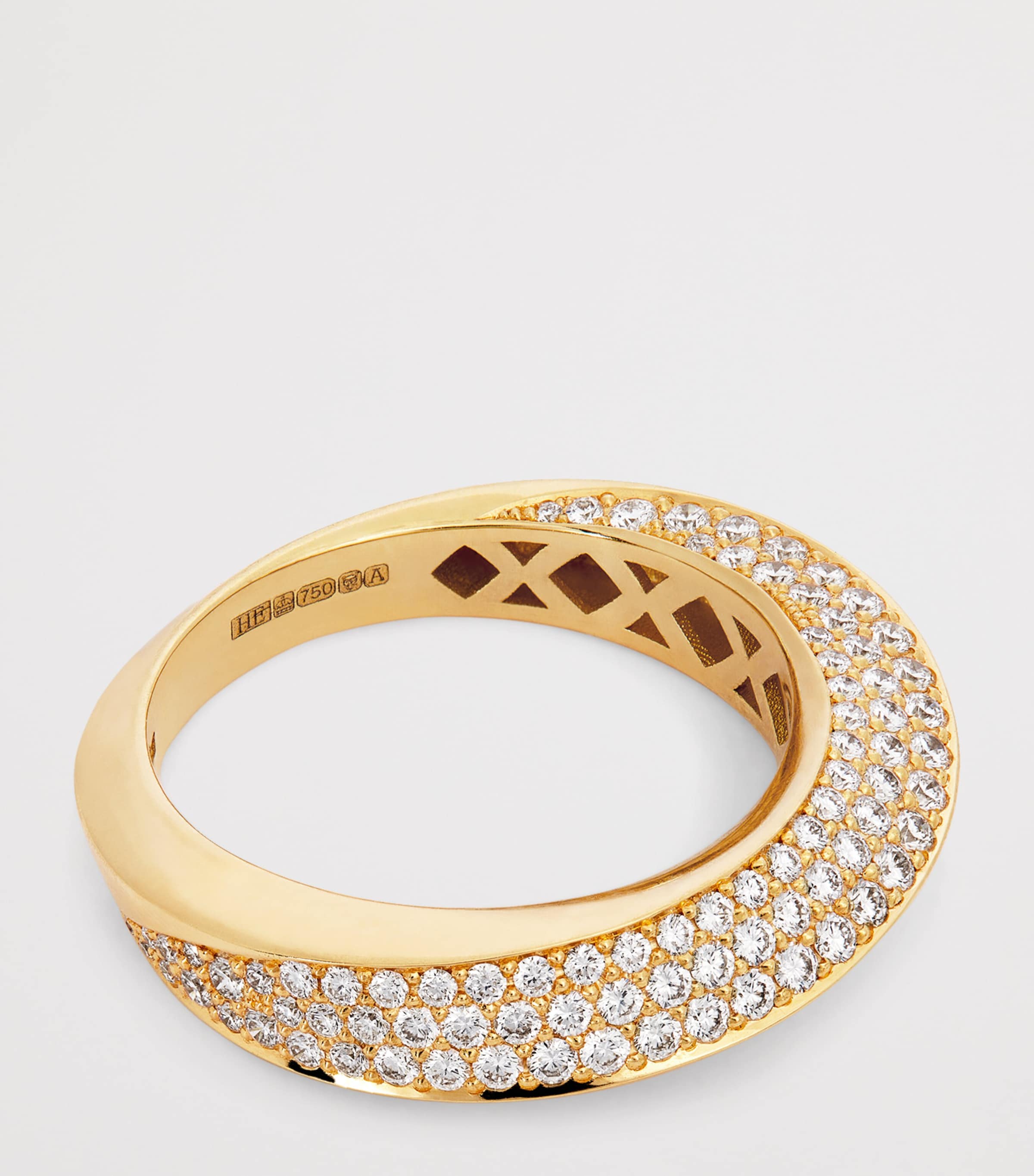 Yellow Gold and Diamond Aurea Spira Ring YELLOW GOLD Image 4