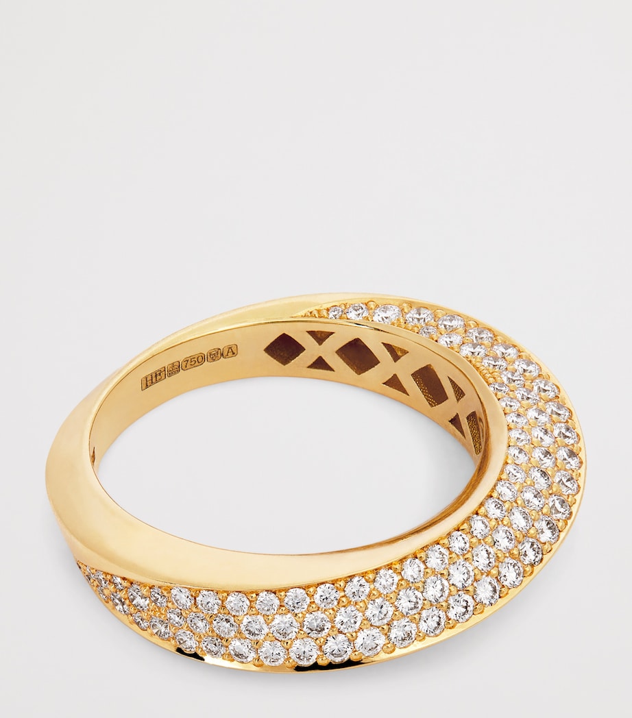 Yellow Gold and Diamond Aurea Spira Ring YELLOW GOLD Image 4