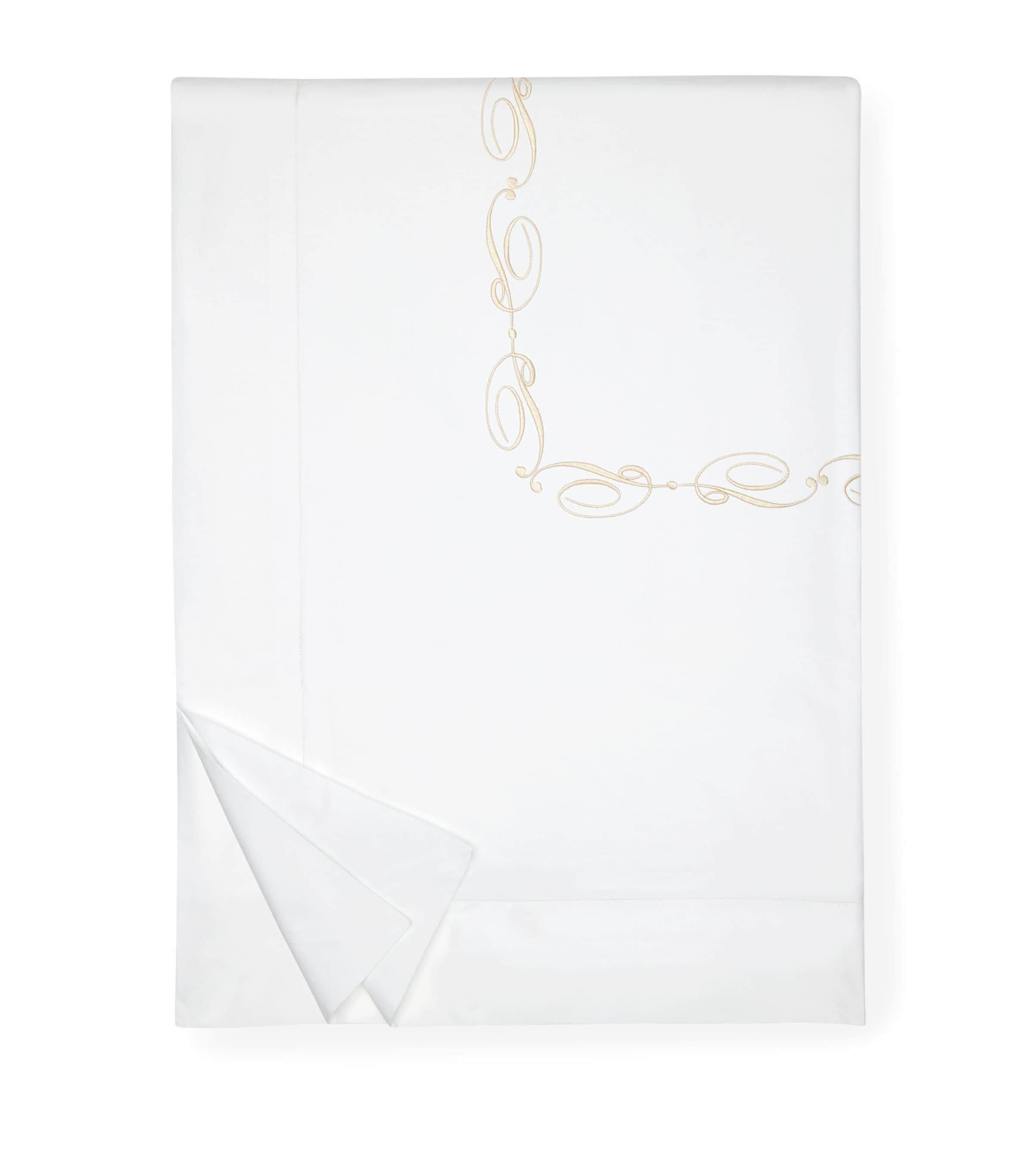 Icona King Duvet Cover (230cm x 220cm) WHITE/BEIGE Image 2