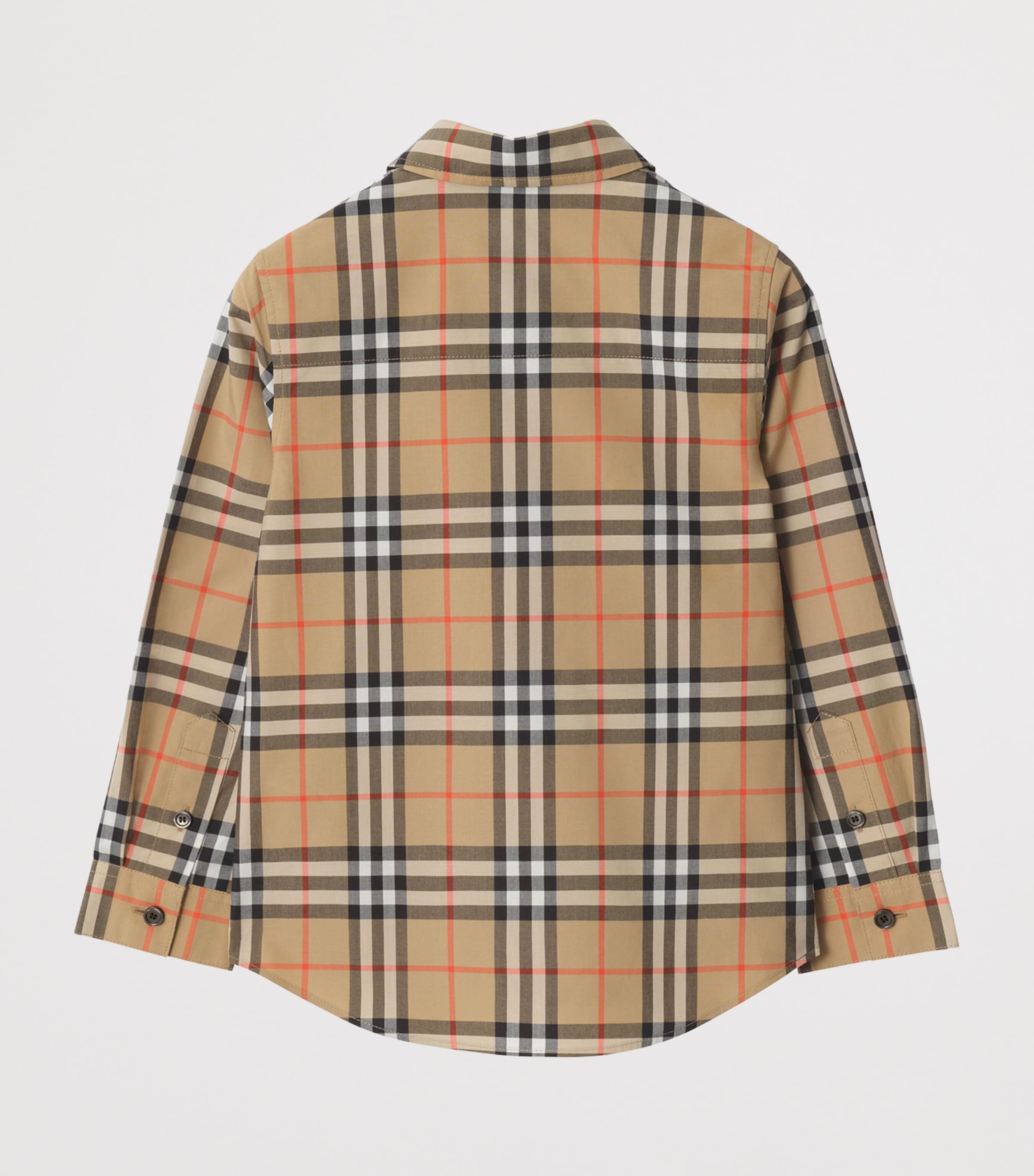 Cotton Check Shirt (3-12 Years) SAND IP CHECK Image 2