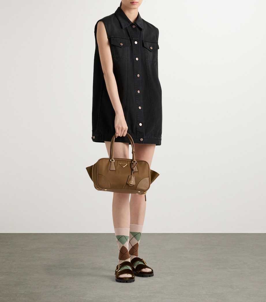 Denim Mini Dress F0557 Image 2