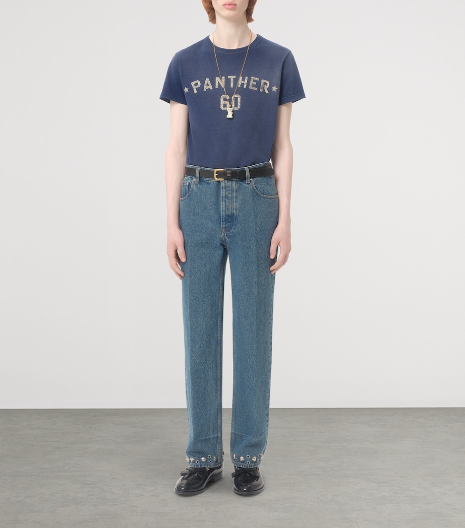 Rivulet-Detail Straight Jeans 558 Image 5