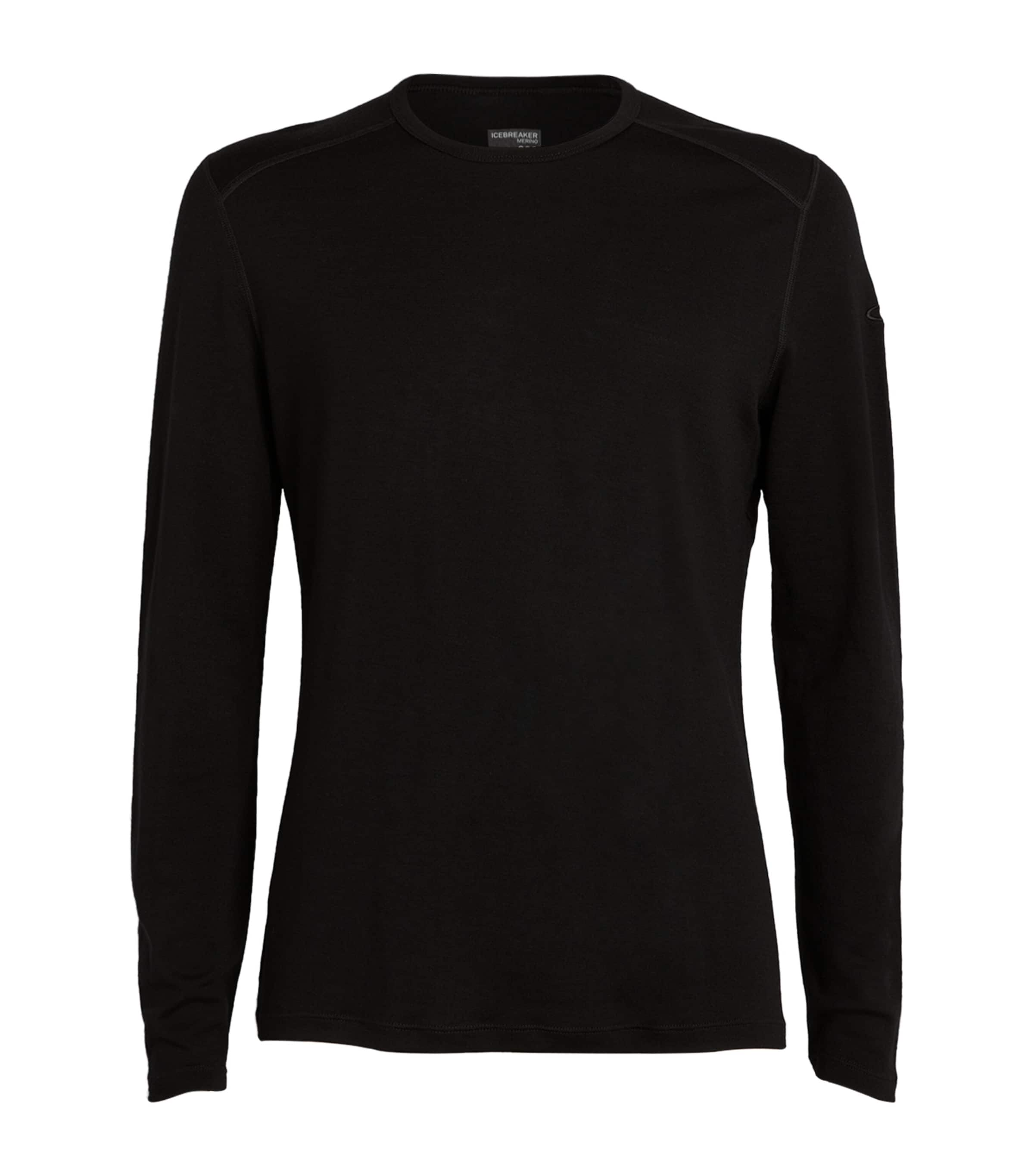 Icebreaker Merino Wool 260 Tech Base Layer Top In Black