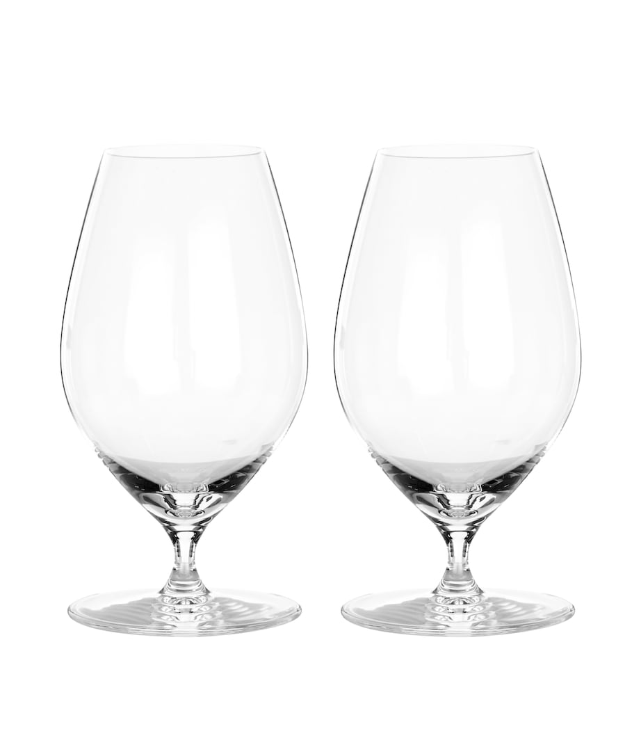 Set of 2 Crystal Veritas Beer Glasses (459ml) CLEAR Image 1