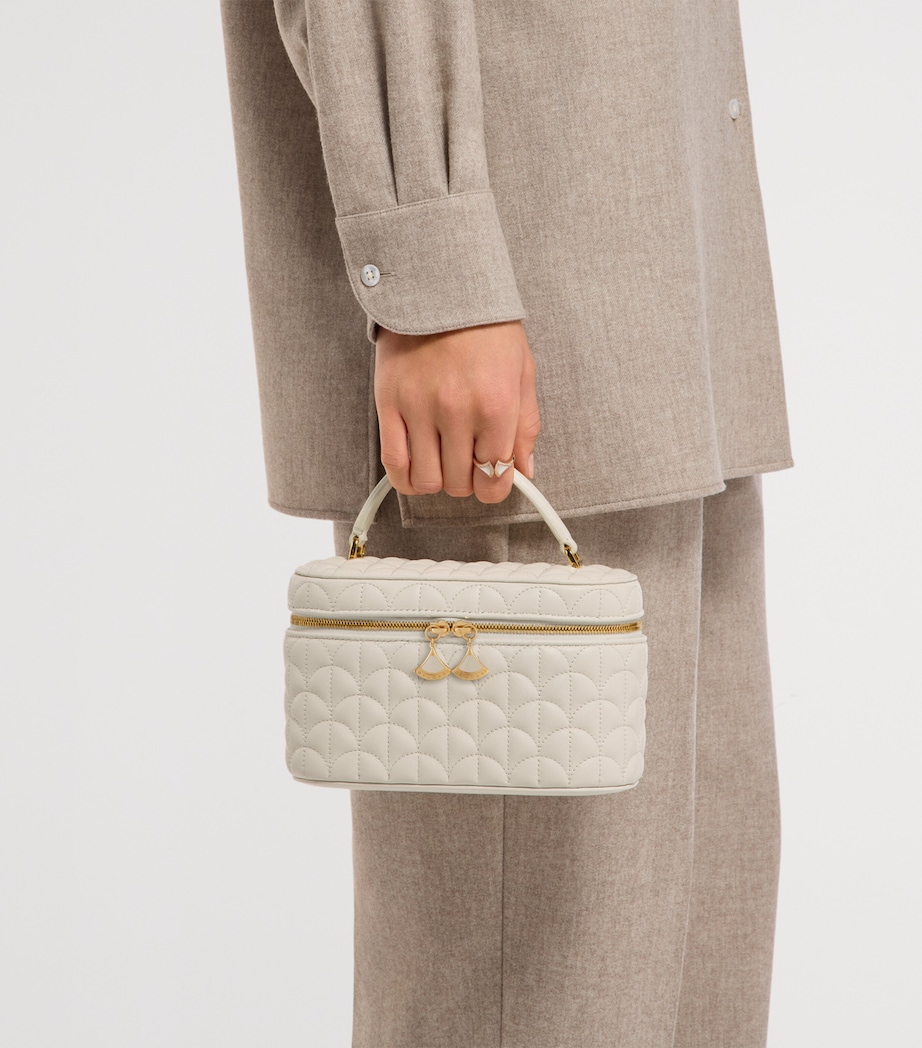 Bvlgari Leather Divas Dream Vanity Case Bag White Image 2