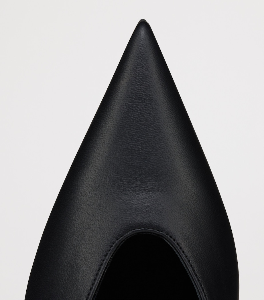 Miss Z Slimimule Leather Heeled Mules 80 B439 Image 4