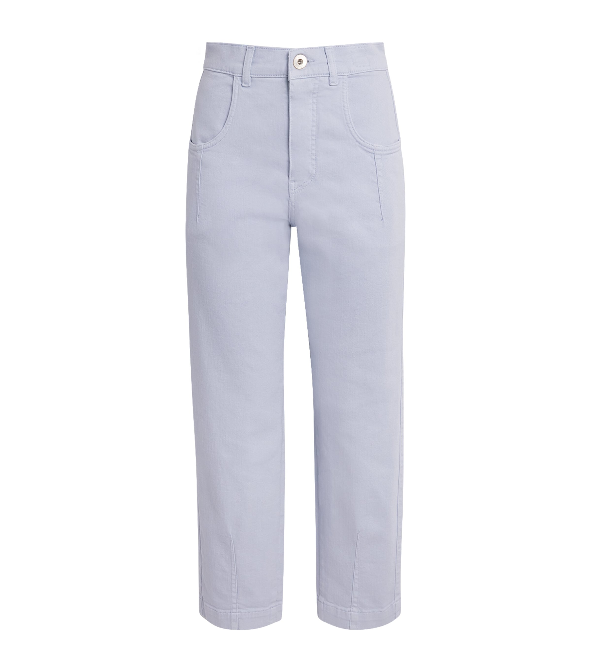 Eleventy Womens Front-Pleat Jeans Nuvola Image 1