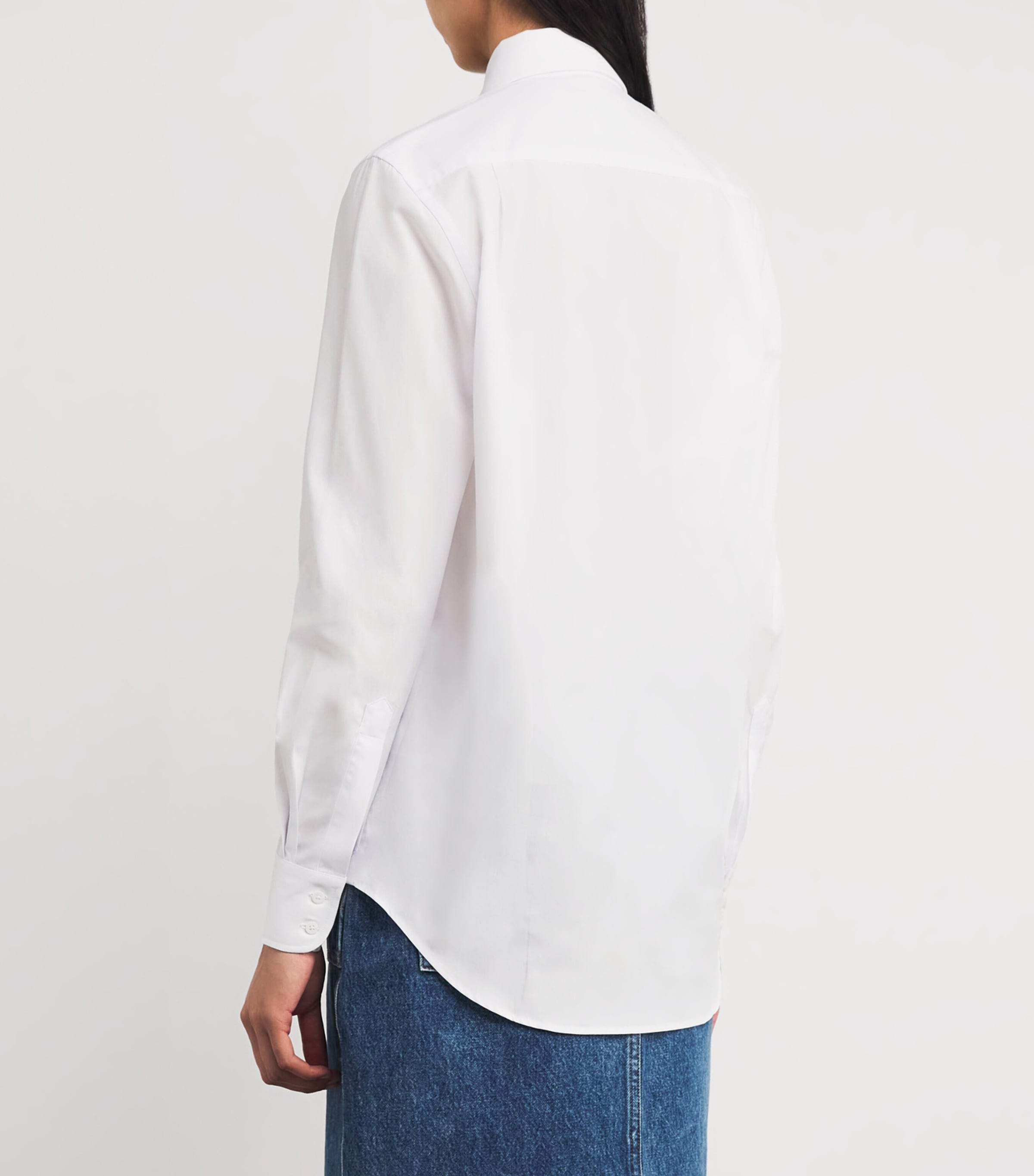 Organic Cotton The Boyfriend Shirt WHITE Image 4