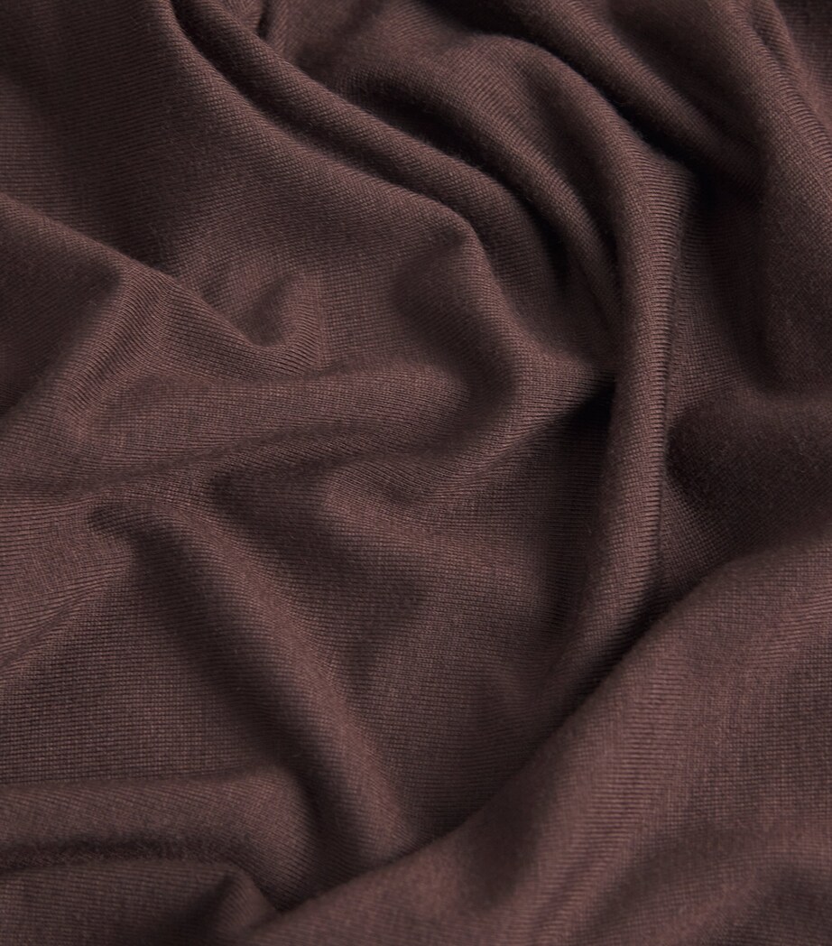 Cotton-Modal Crew-Neck T-Shirt ESPRESSO ESP Image 5