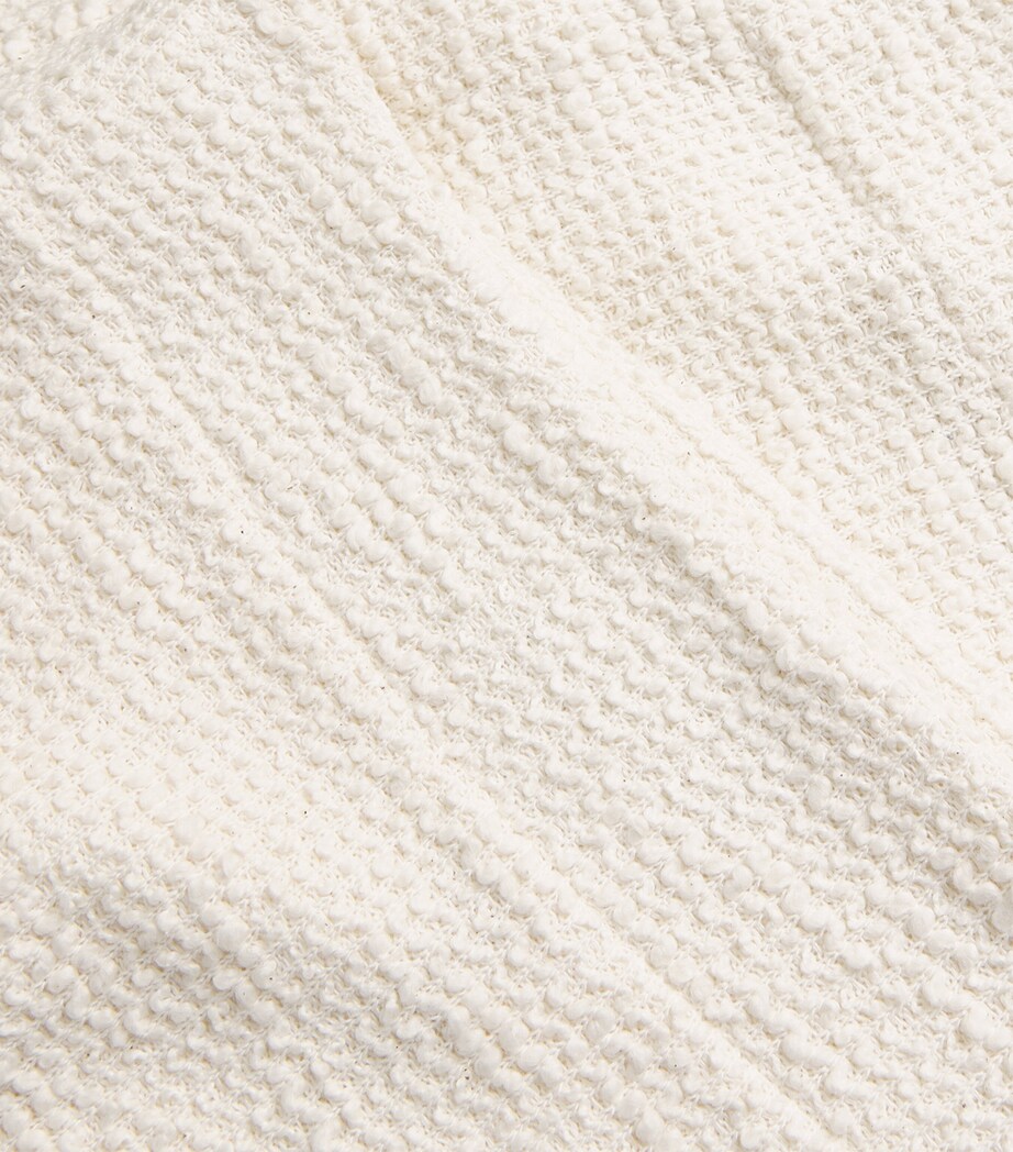 Bouclè A-Line Midi Skirt CREAM Image 5