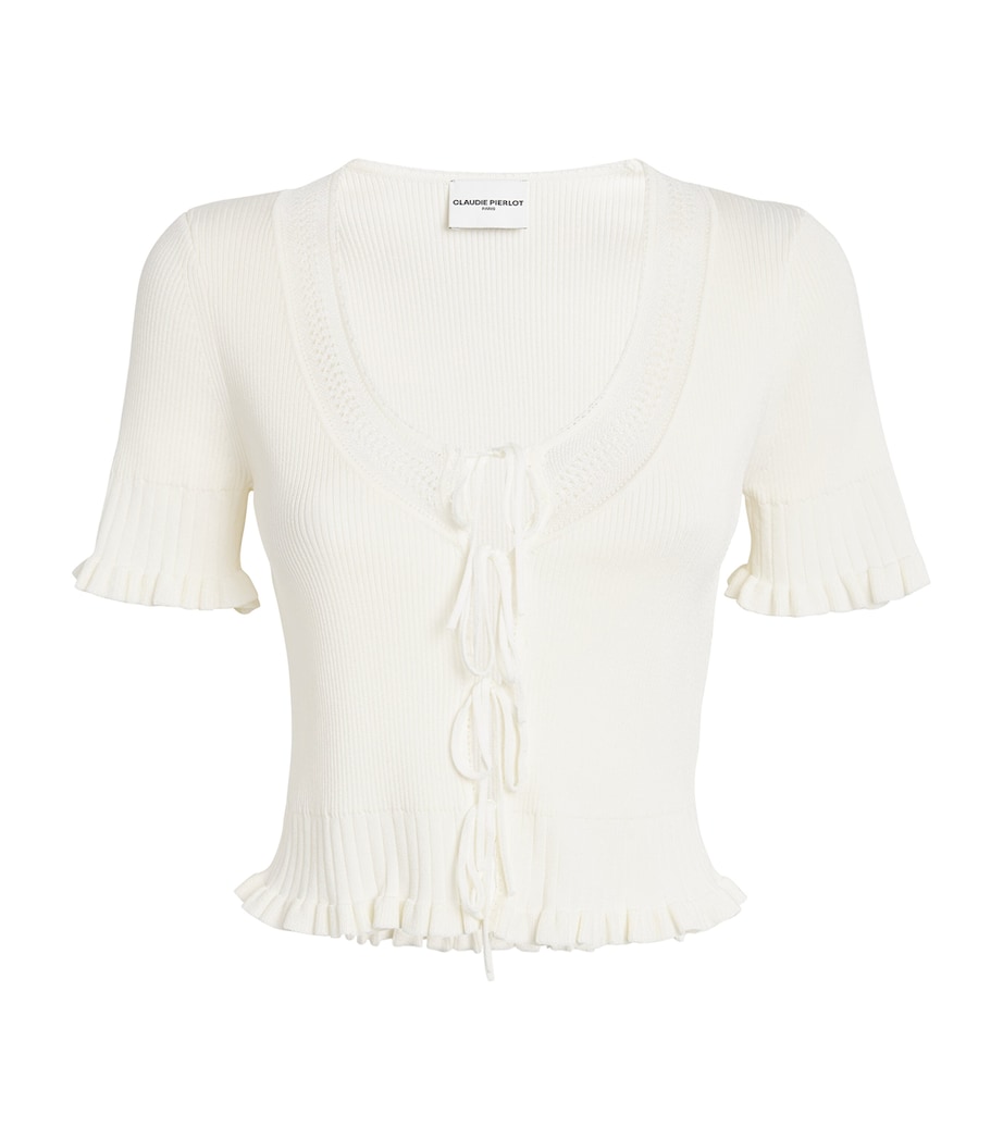 Fine-Knit Crop Top - Image 1