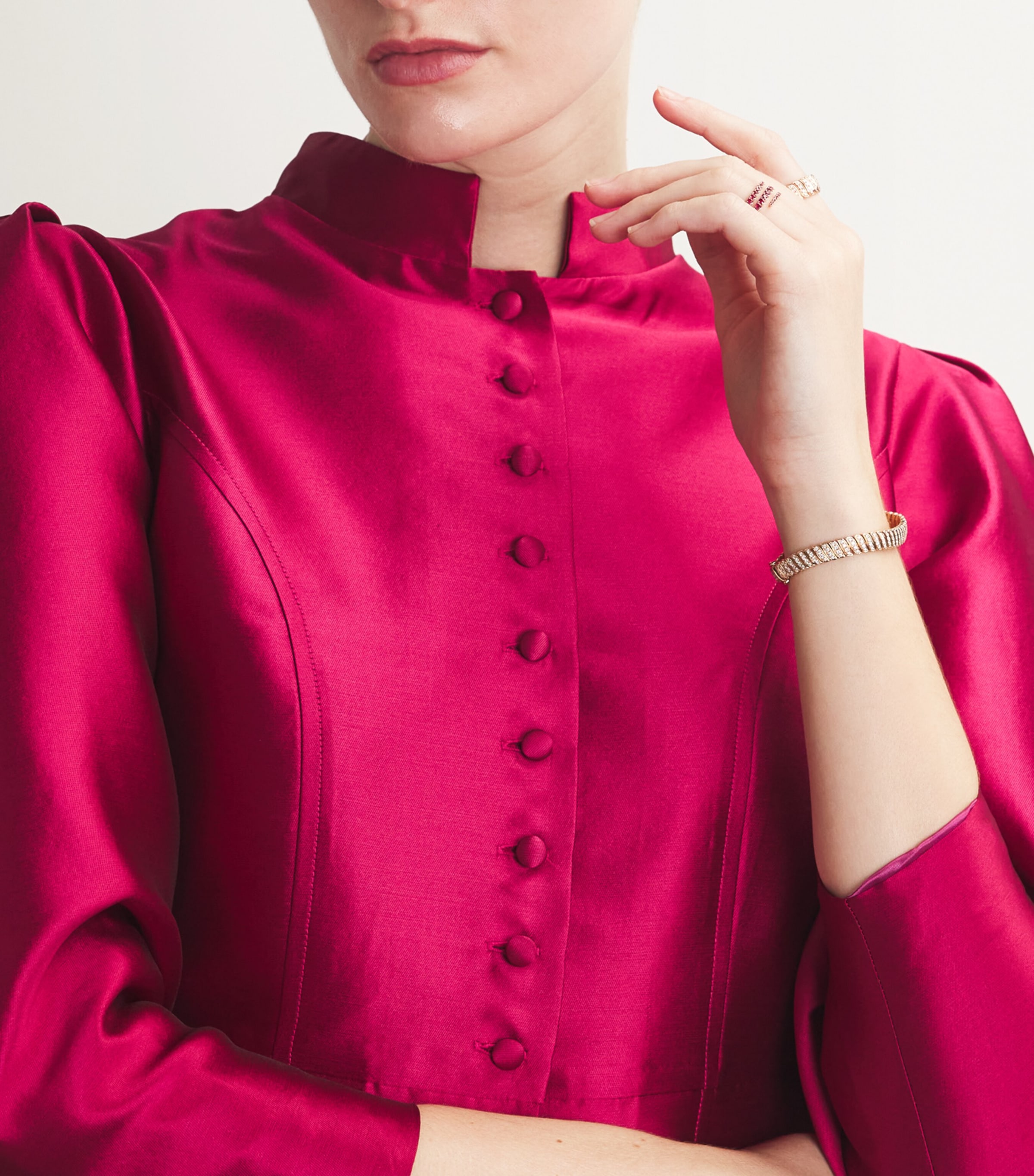 Rose Gold and Ruby Coil Ring ROSE GOLD Image 5