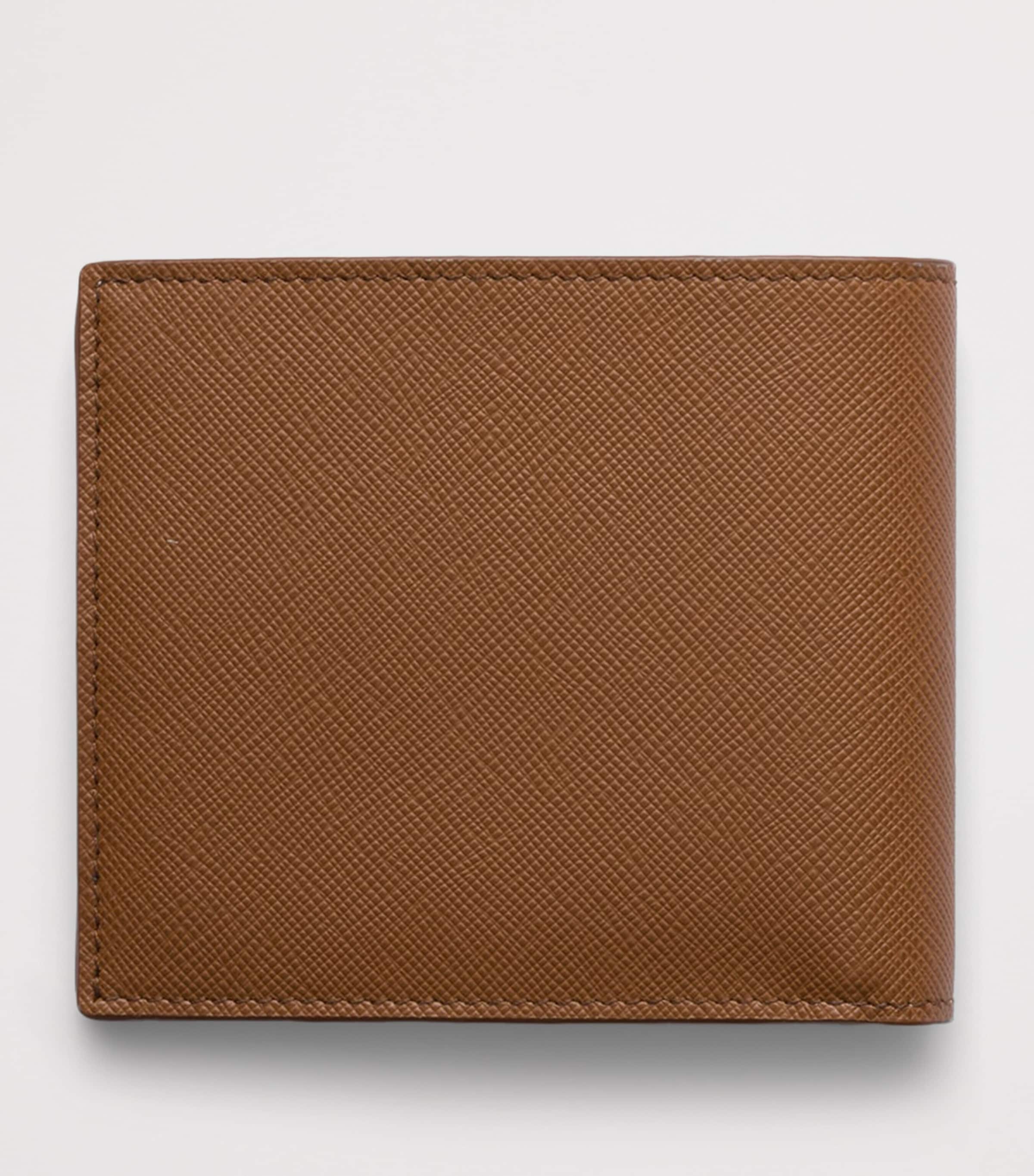 Prada Saffiano Leather Wallet Brown Image 3