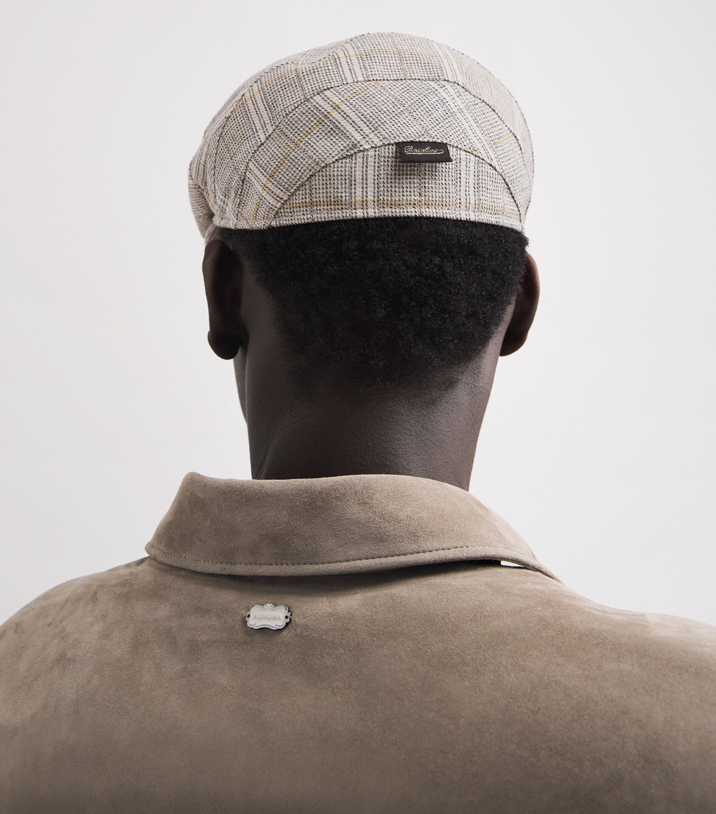 Borsalino Virgin Wool Check Vincenzo Flat Cap Summer Image 2