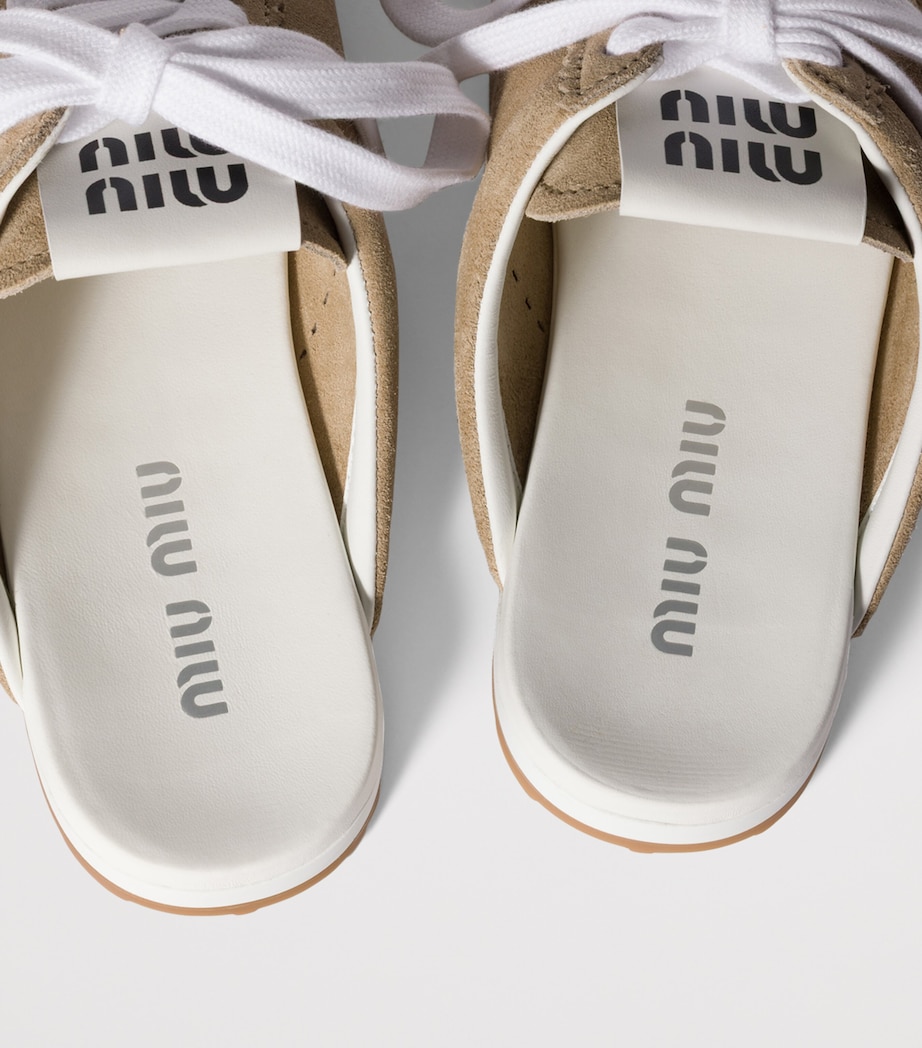 Suede Plume Mules F0F24 Image 3