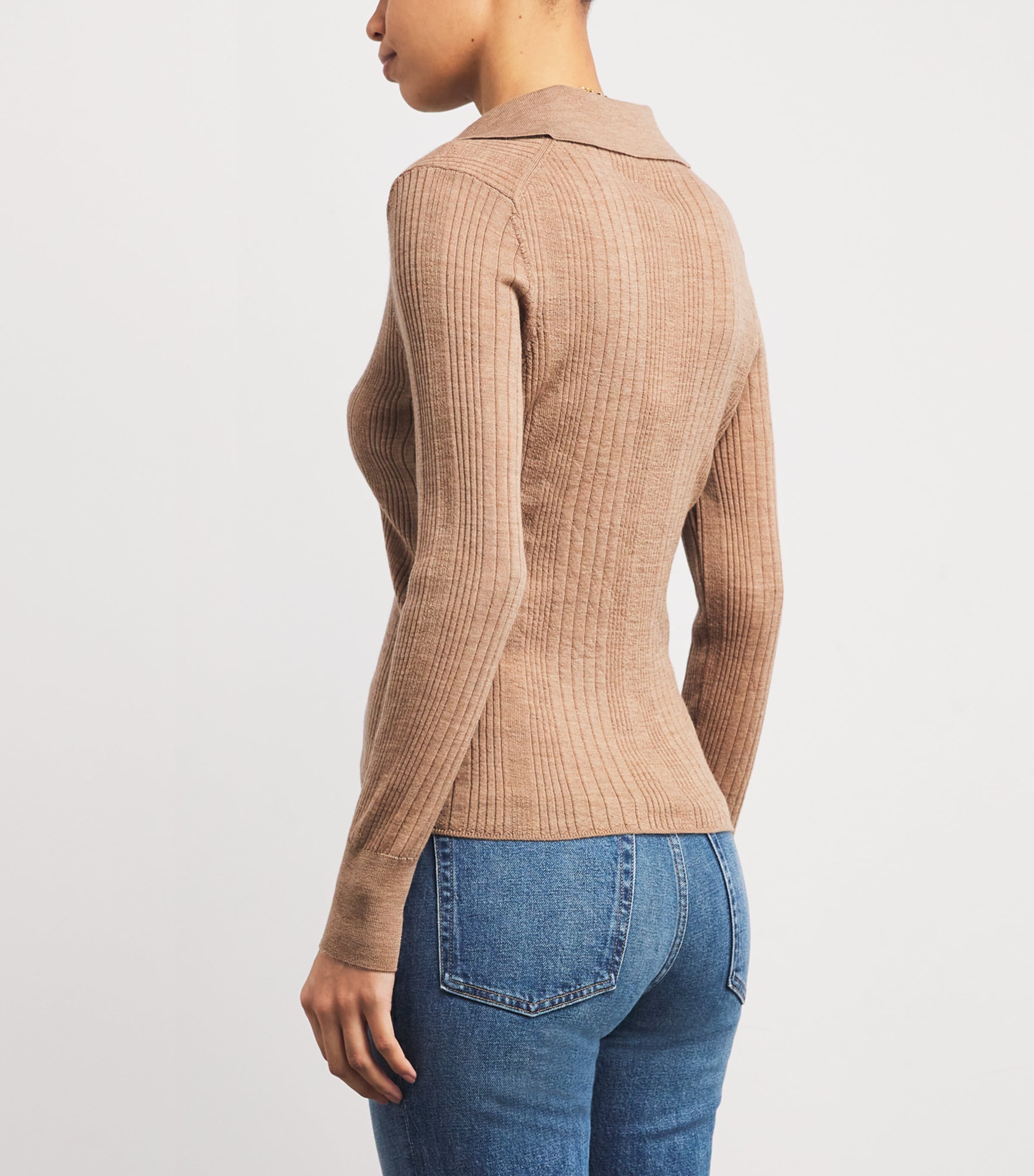 Merino Wool Rouni Sweater N1065 DARK KHAKI Image 4
