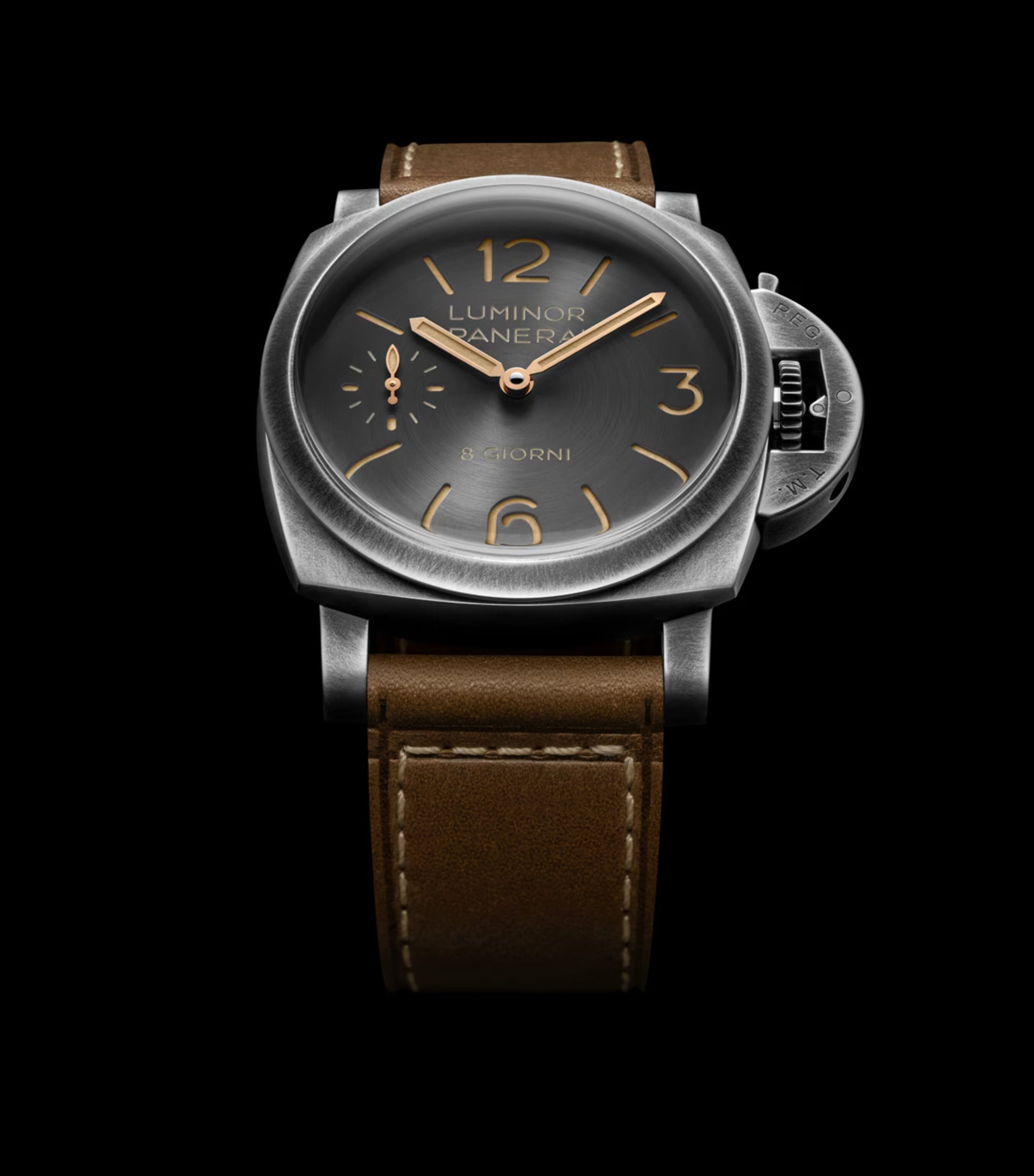 Panerai Stainless Steel Luminor 8 Giorni Watch 44mm Grey Image 6