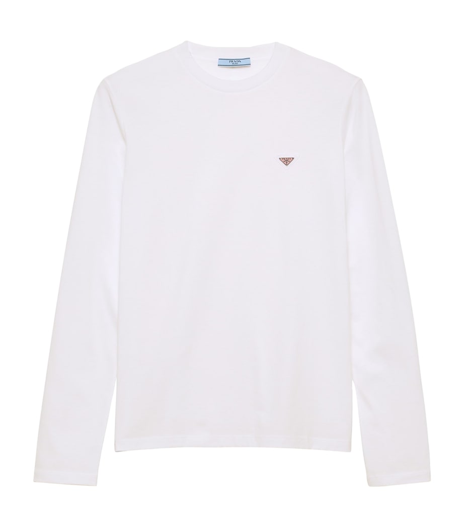 Prada Womens Cotton Long-Sleeve T-Shirt Image 1