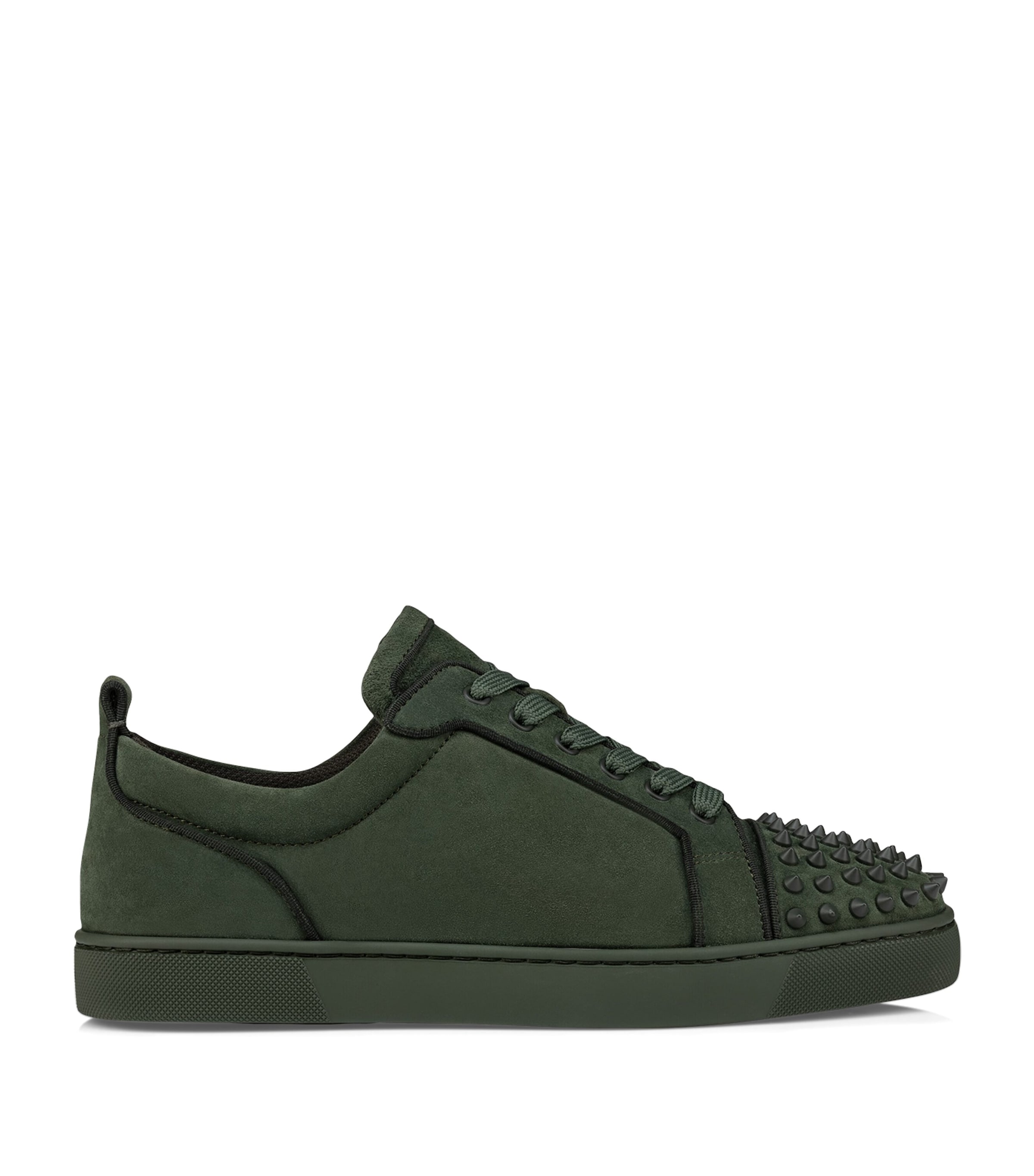 CHRISTIAN LOUBOUTIN LOUIS JUNIOR SPIKES SUEDE SNEAKERS 