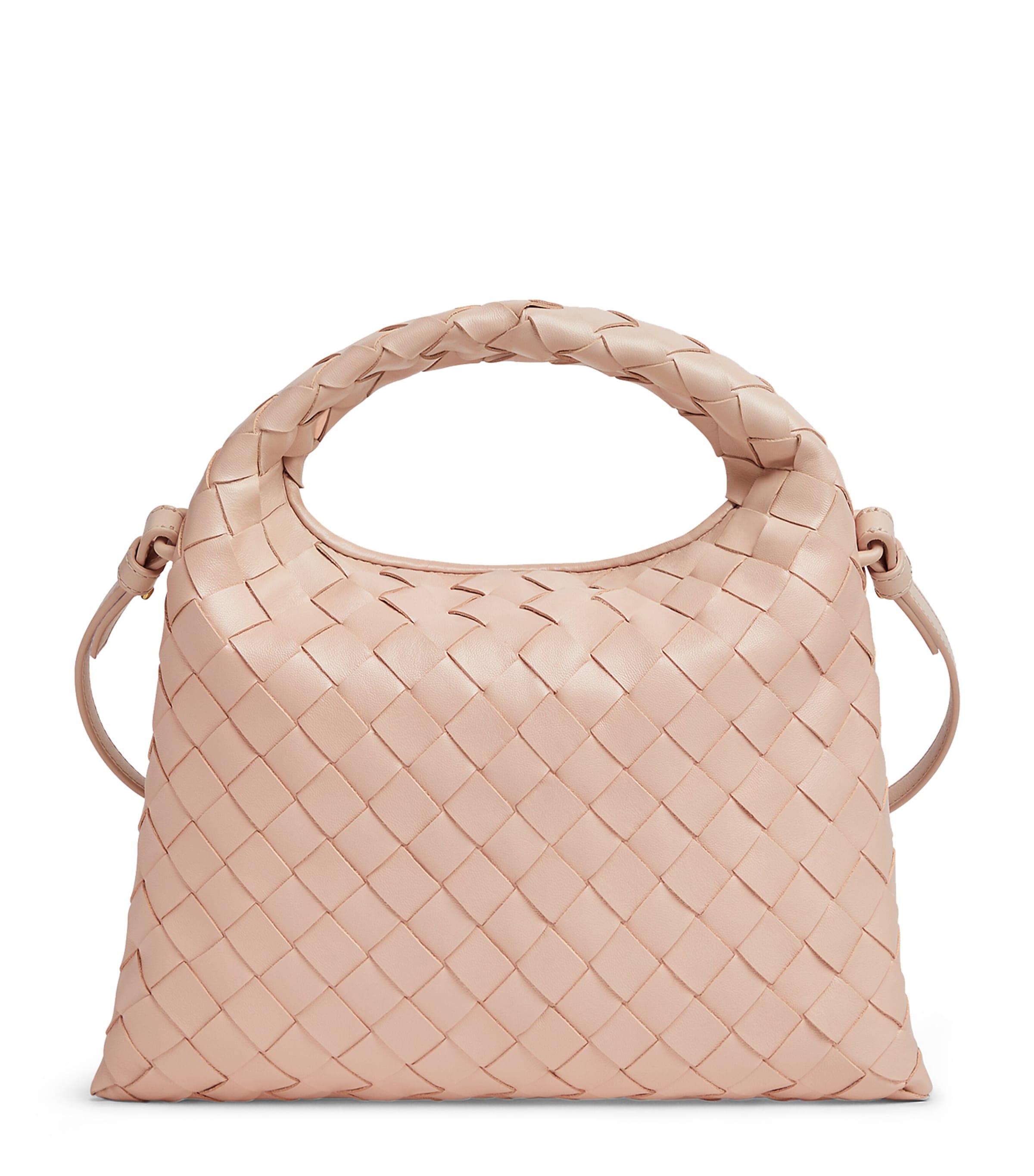 Bottega Veneta Mini Hop Leather Cross-body Bag In Lotus