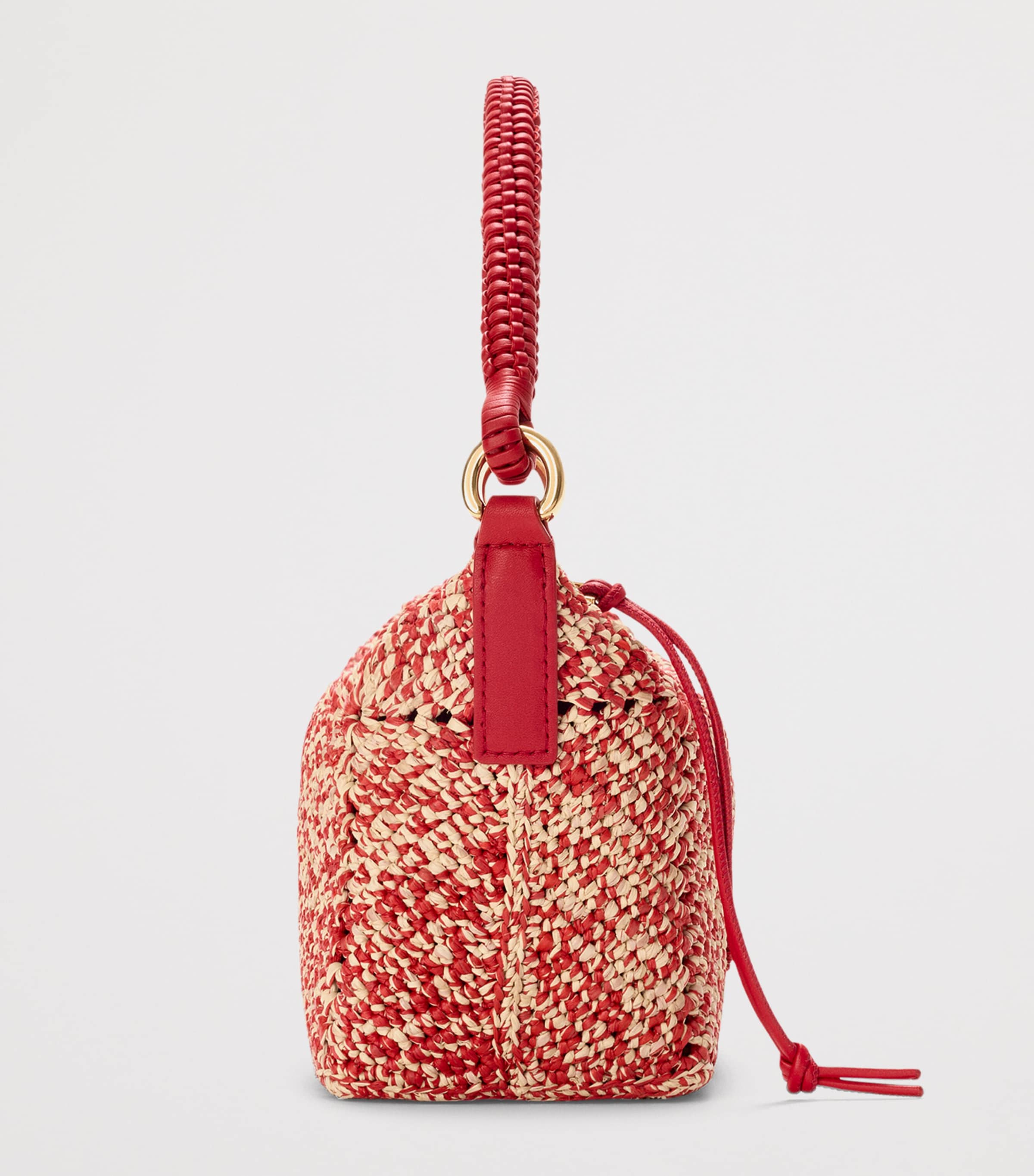 LOEWE x Paula’s Ibiza Raffia Cala Pouch Red Image 3