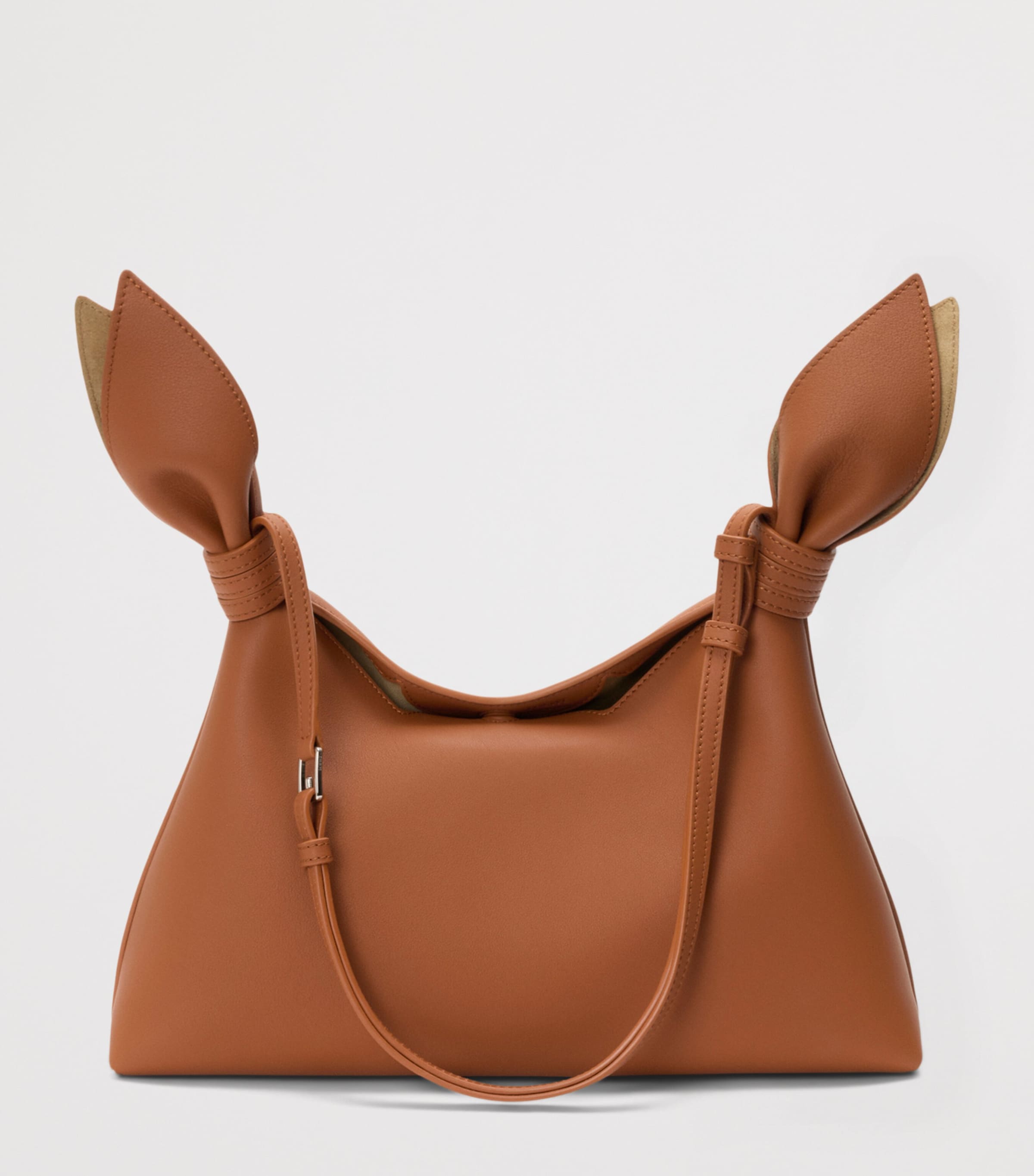 LOEWE Medium Leather Scarf Shoulder Bag Squirrel Image 4