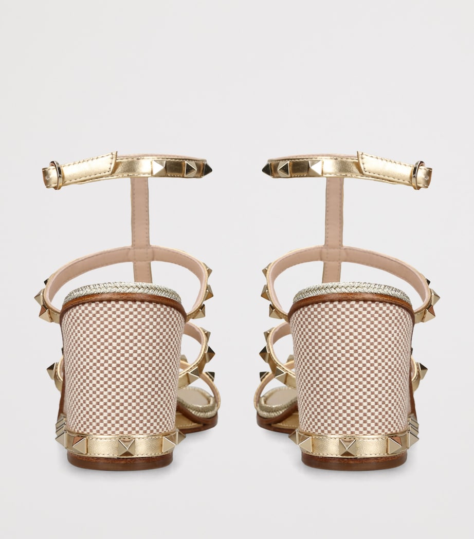 Leather Rockstud Espadrilles 80 BEIGE Image 2