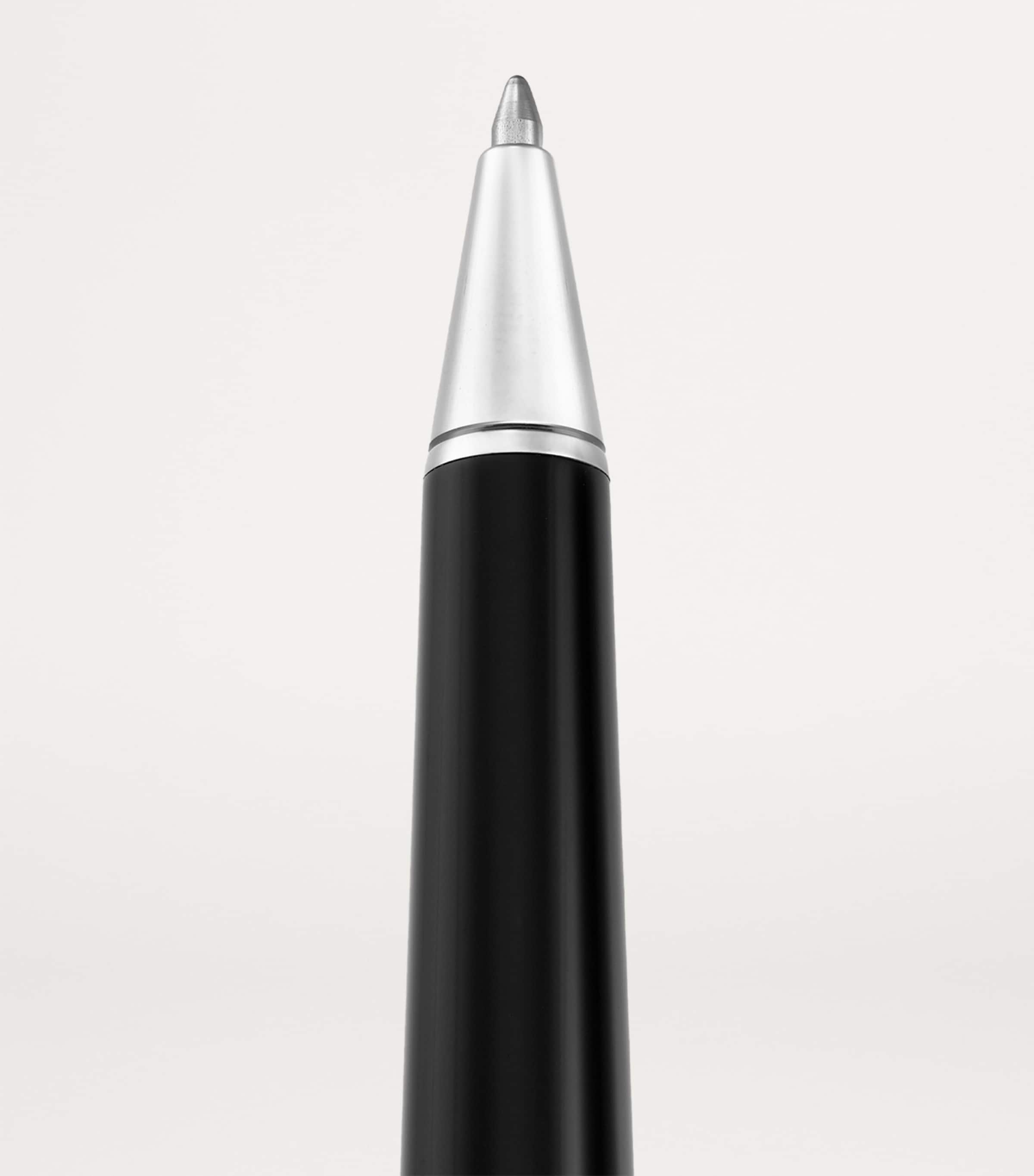 Santos de Cartier Ballpoint Pen BLACK & SILVER Image 3