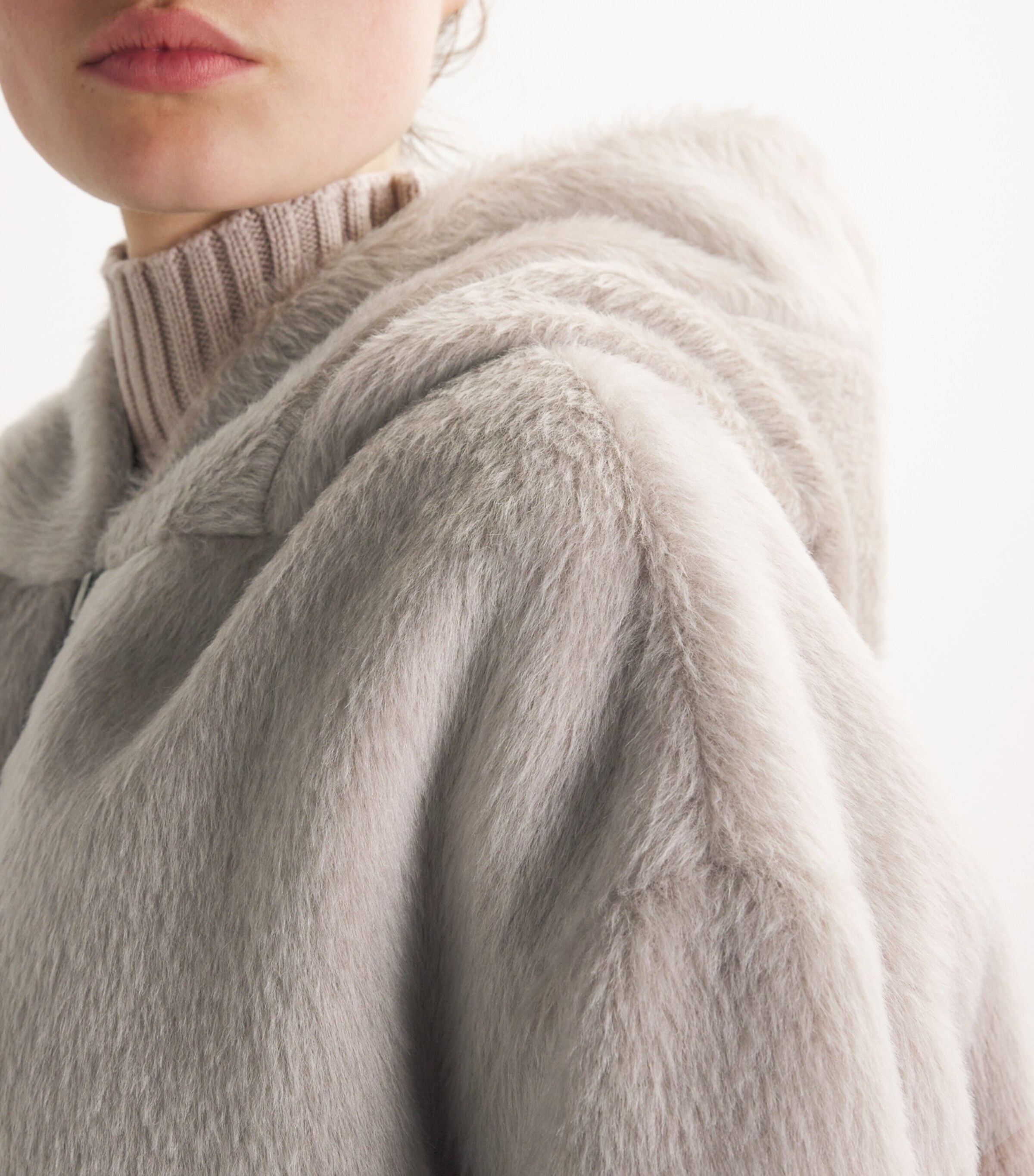 Max Mara Grey Wool-Down Reversible Cube Jacket | Harrods US