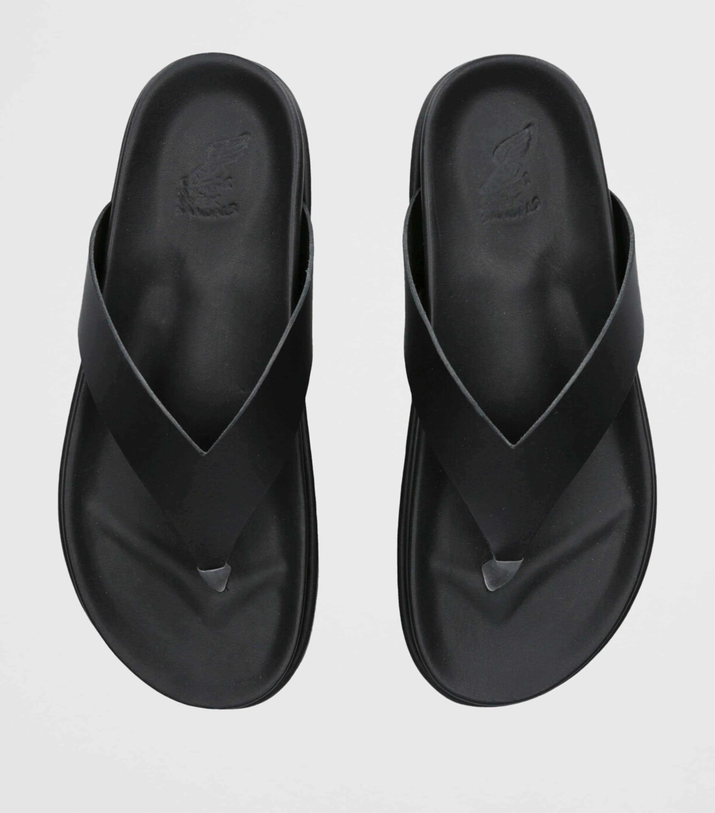 Ancient Greek Sandals Leather Charys 2 Flatform Sandals 35 Black Image 4