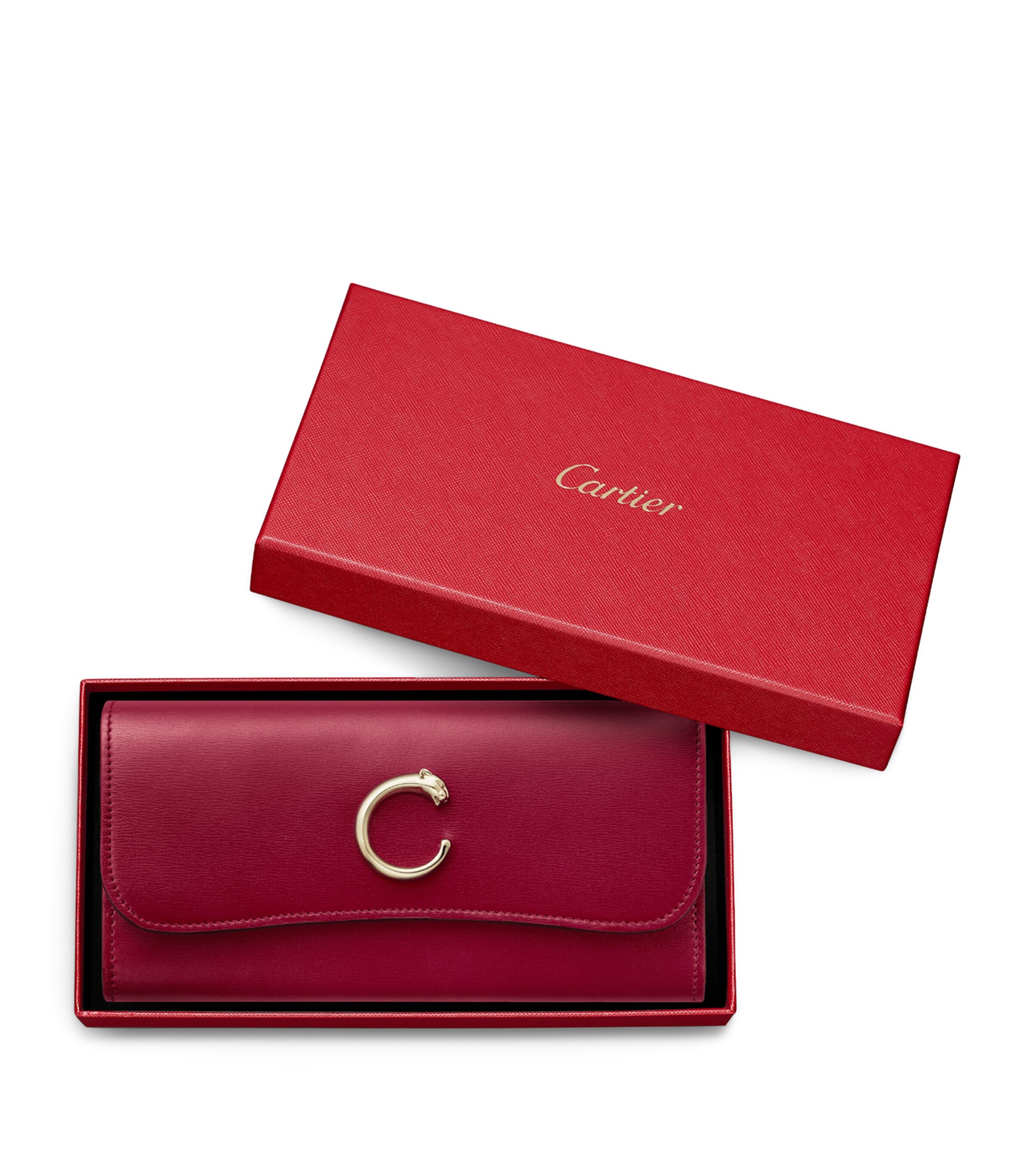 Cartier Calfskin Panthère de Cartier Wallet Red Image 7