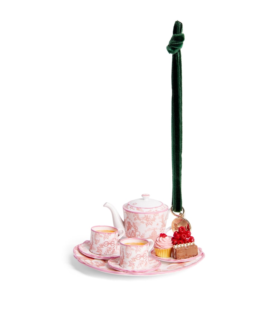 Harrods Toile Afternoon Tea Tree Decoration Image 1