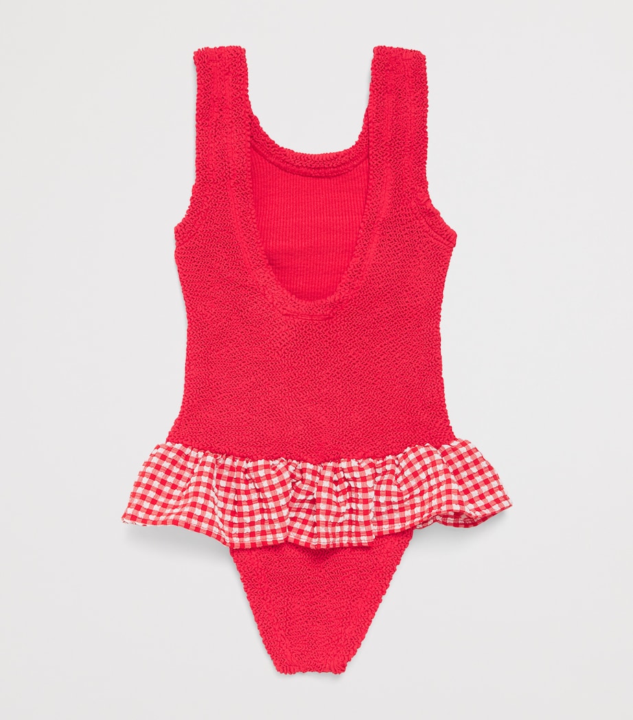Hunza G Kids Denise Swimsuit (3-6 Years) Red/red Image 2