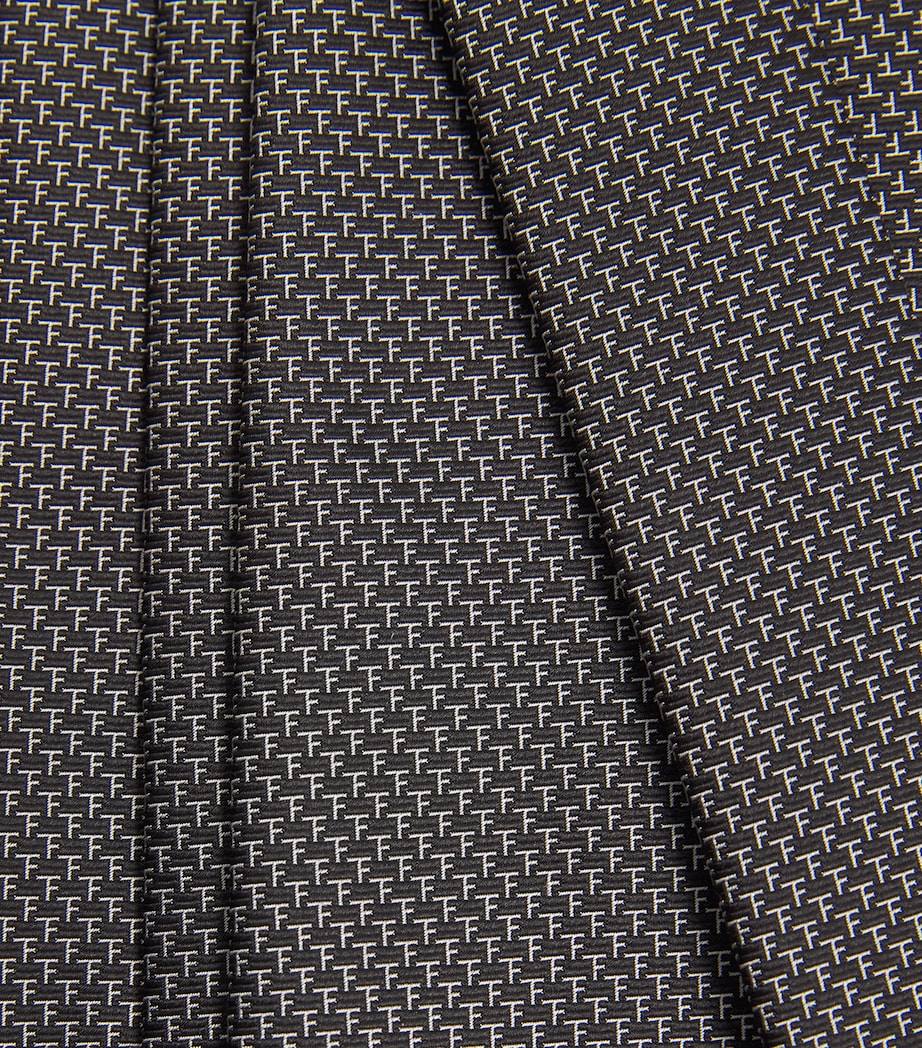 Silk Houndstooth Tie AW002 Image 4