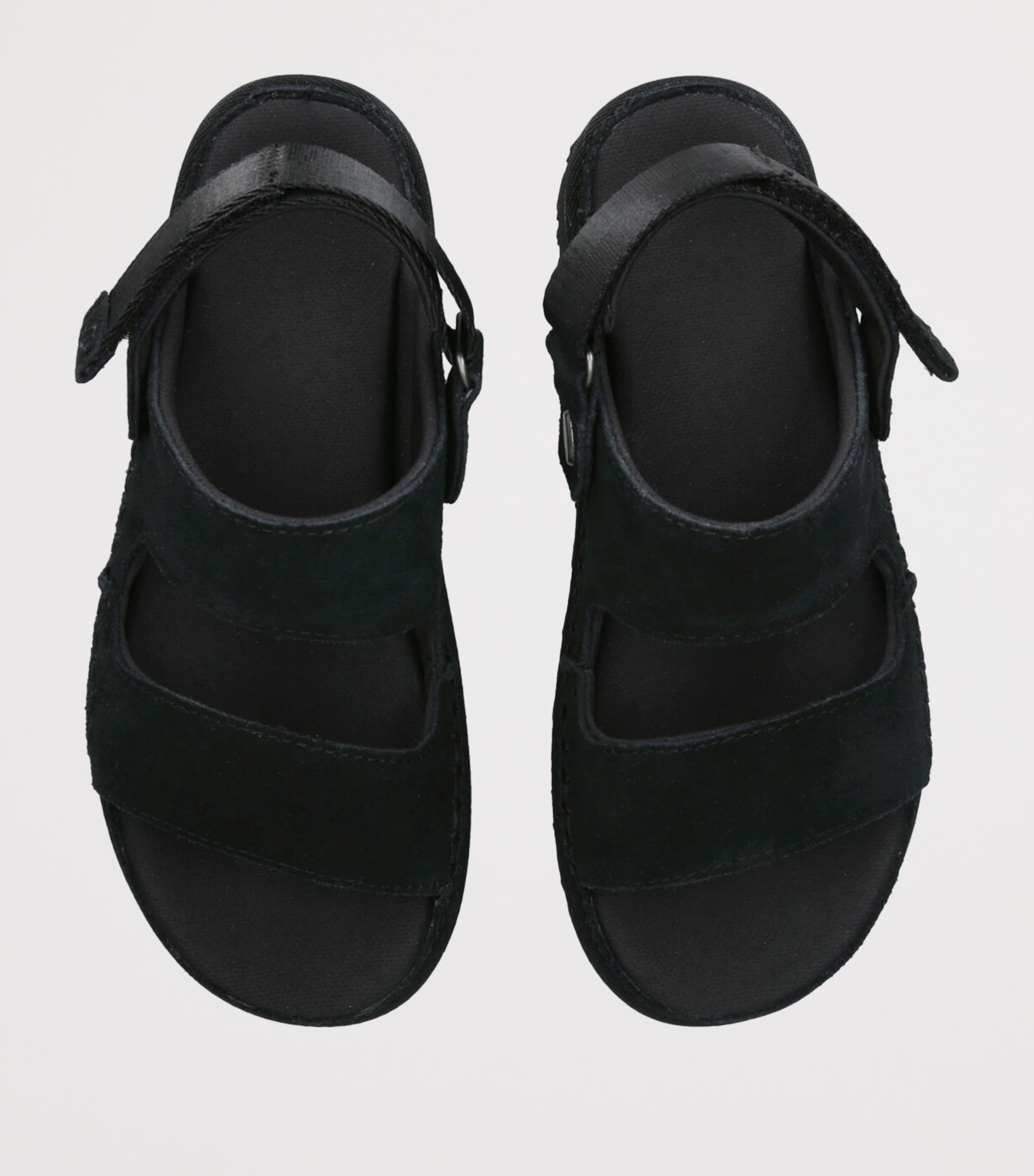 UGG Suede Goldenstar Glide Sandals Black Image 4