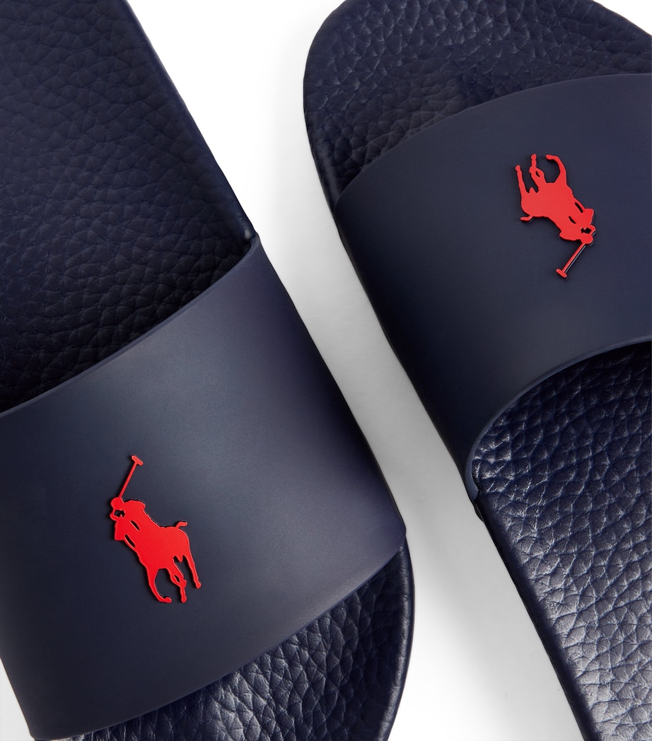 Polo Pony Slides NAVY/RED PP Image 11